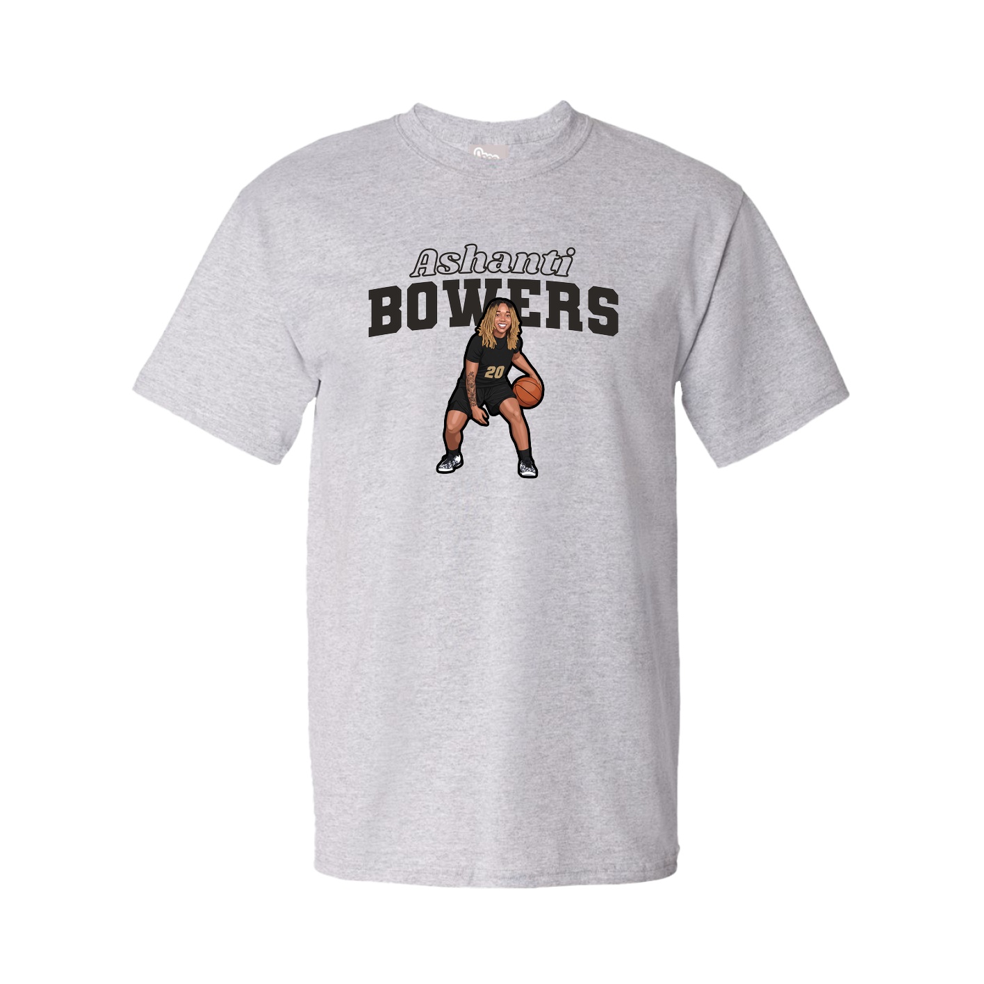 Youth Tee — Name Arch in Grey