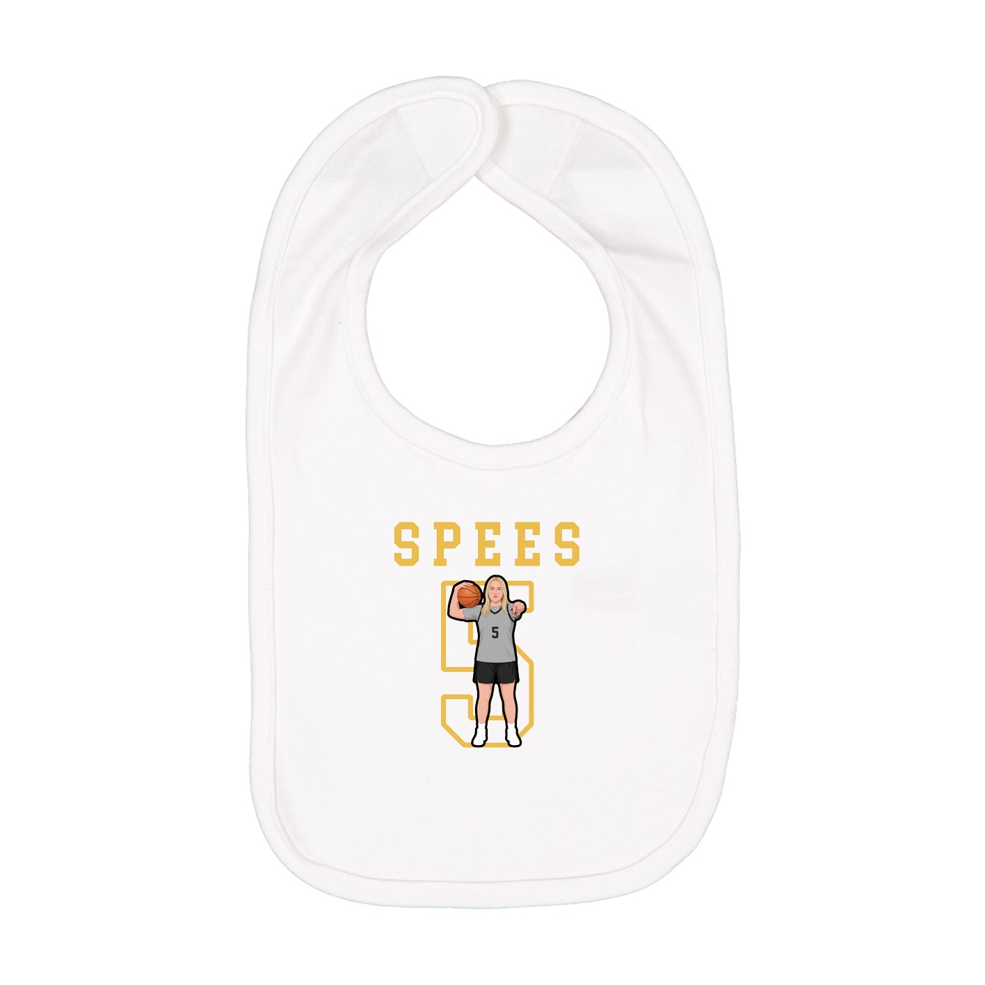 Infant Bib — Shirsey in White