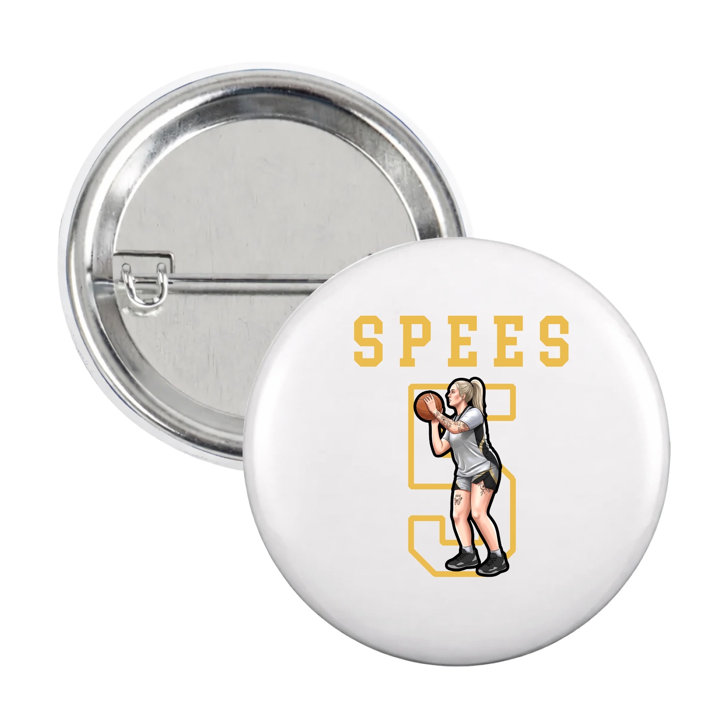 Game Day Button — Shirsey in White