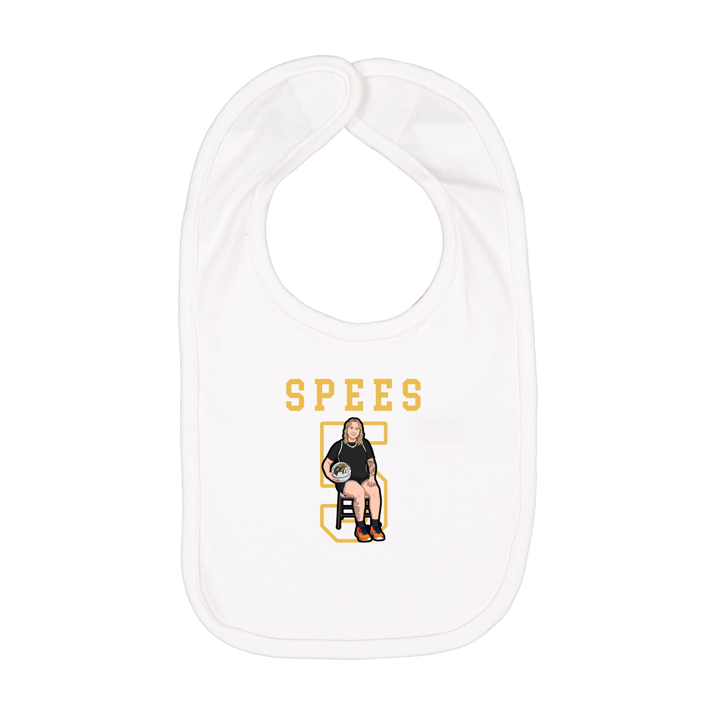 Infant Bib — Shirsey in White