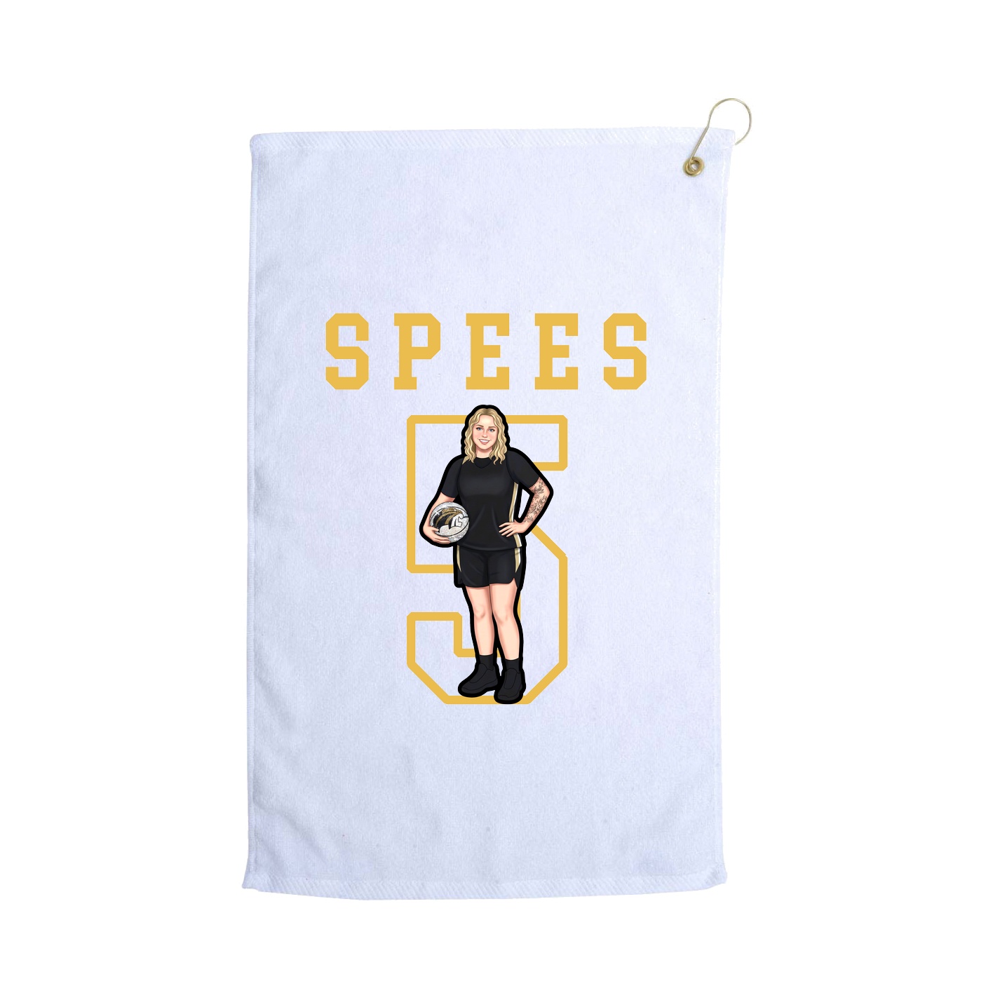 Golf Towel — Shirsey in White