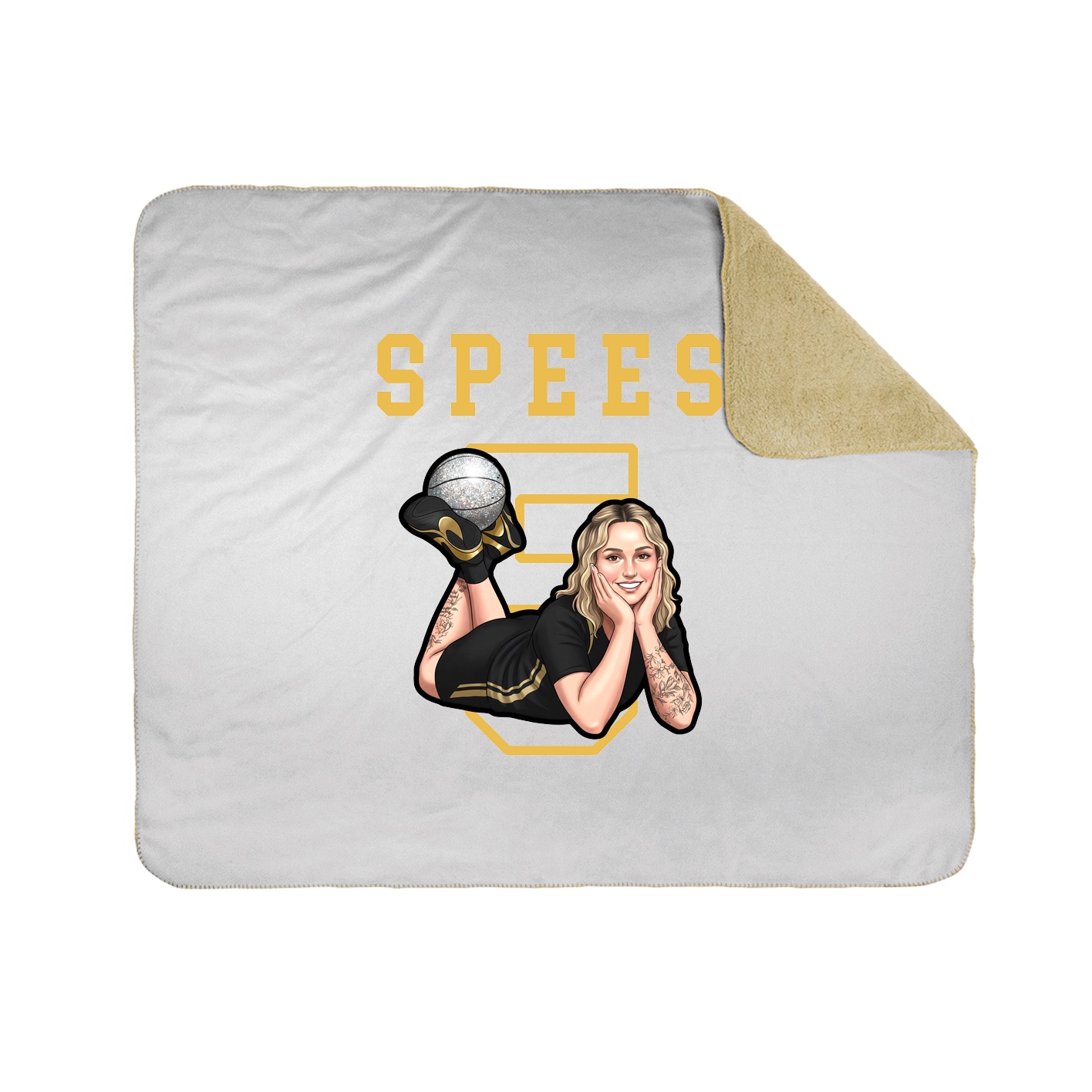 Throw Blanket — Shirsey in White