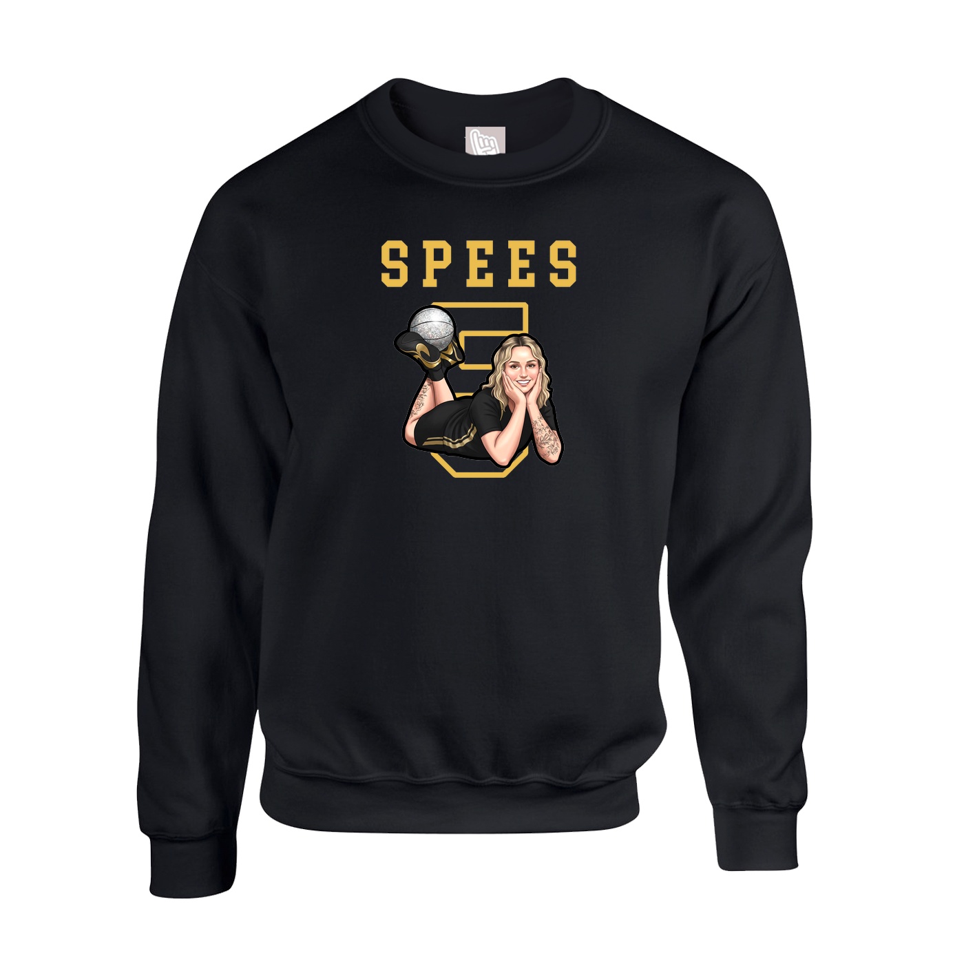 Fleece Crew — Shirsey in Black