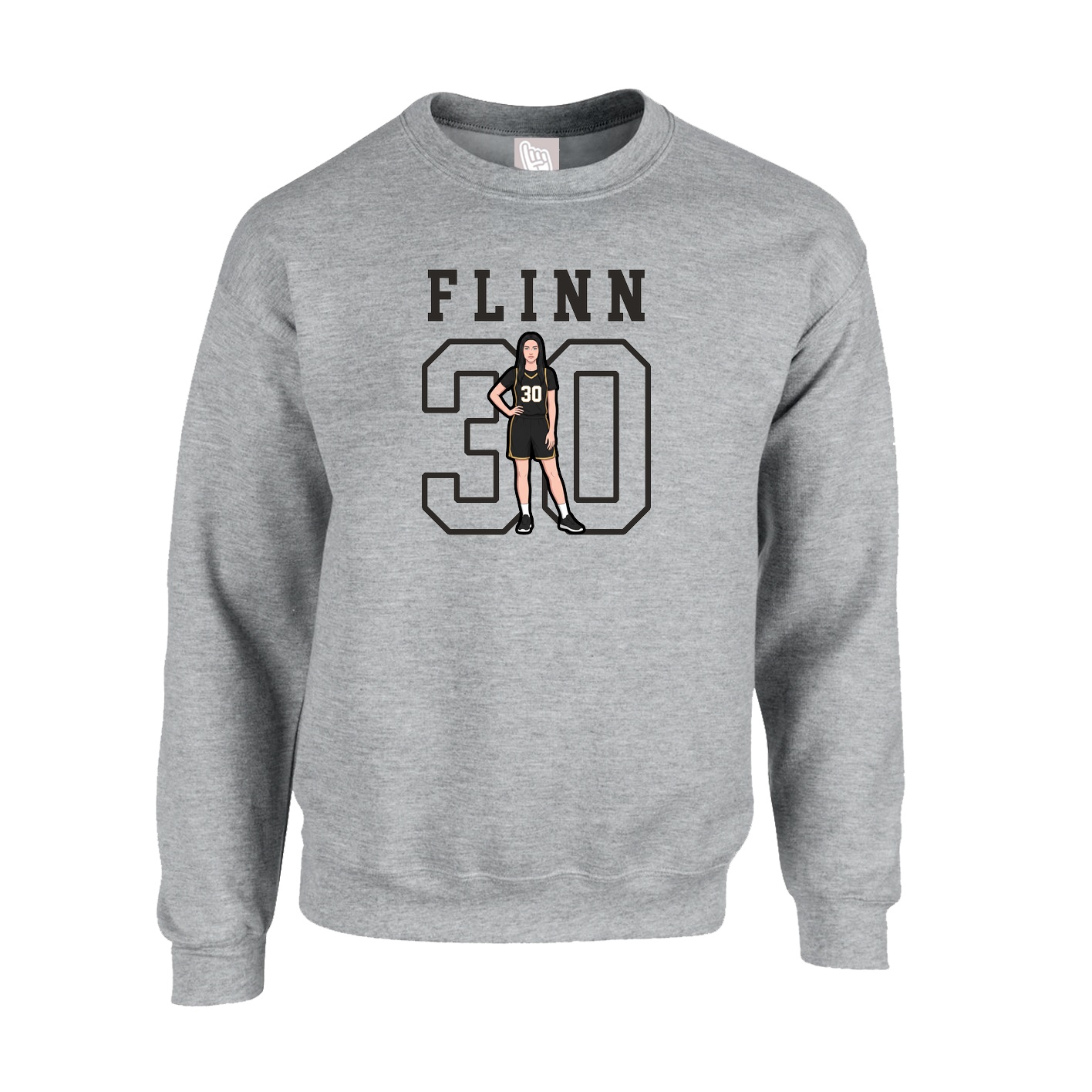 Fleece Crew — Shirsey in Grey