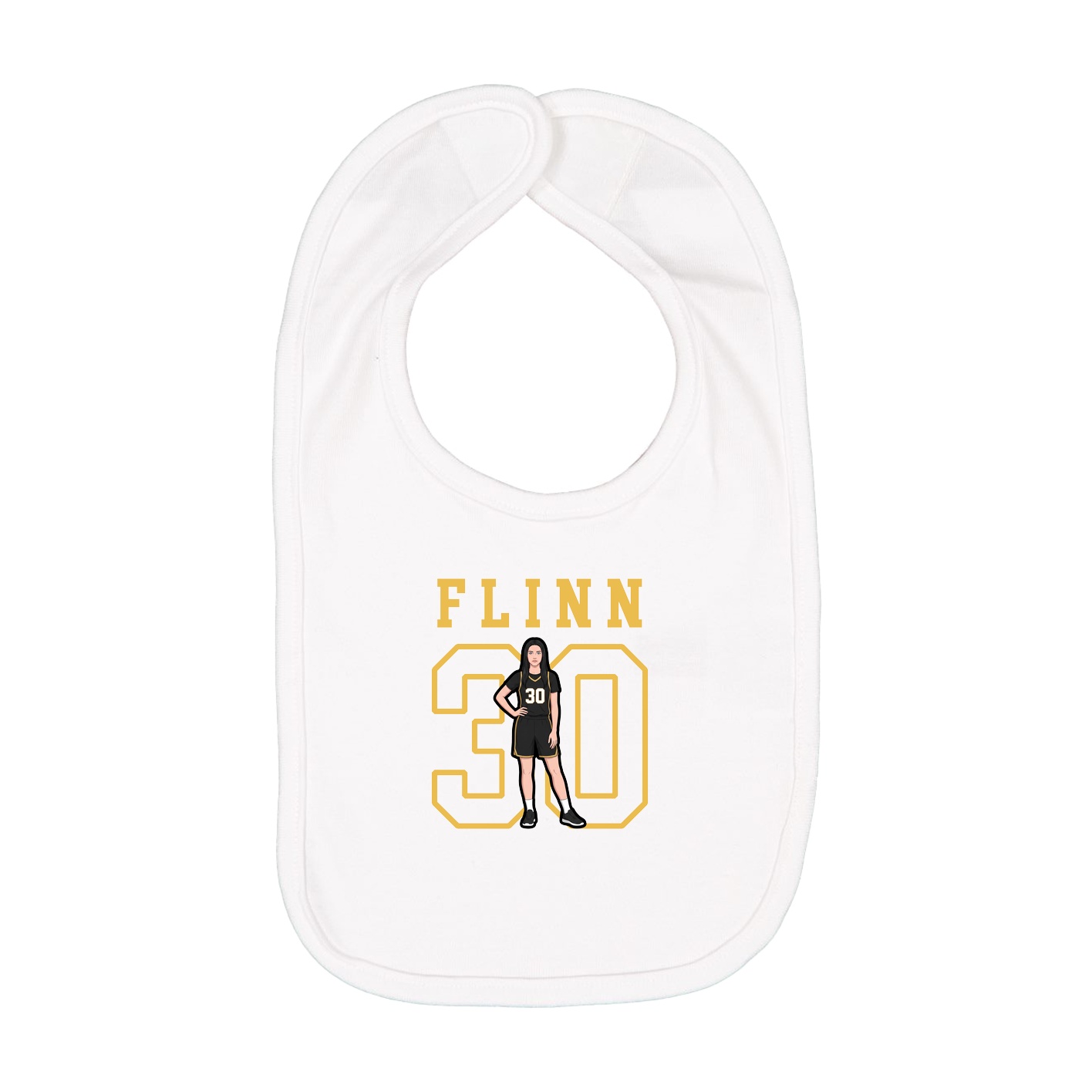 Infant Bib — Shirsey in White