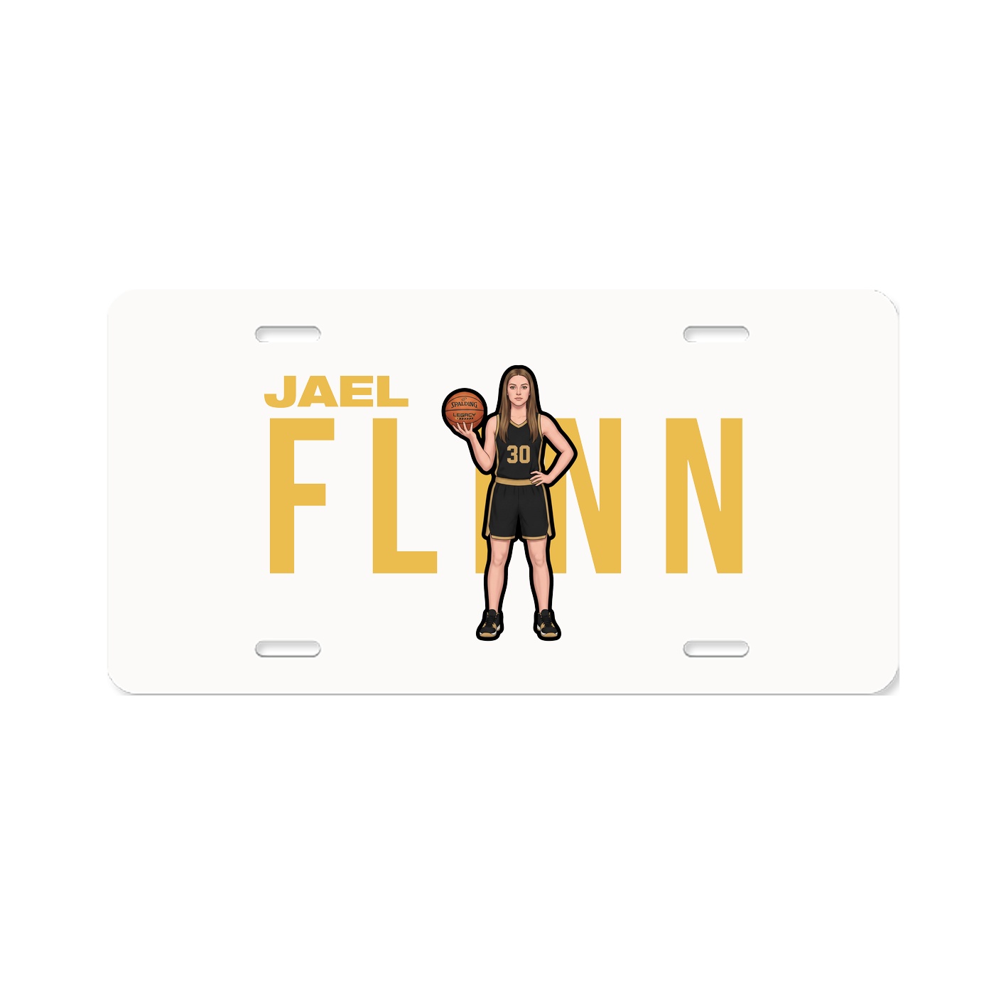 License Plate — Player Name in Classic