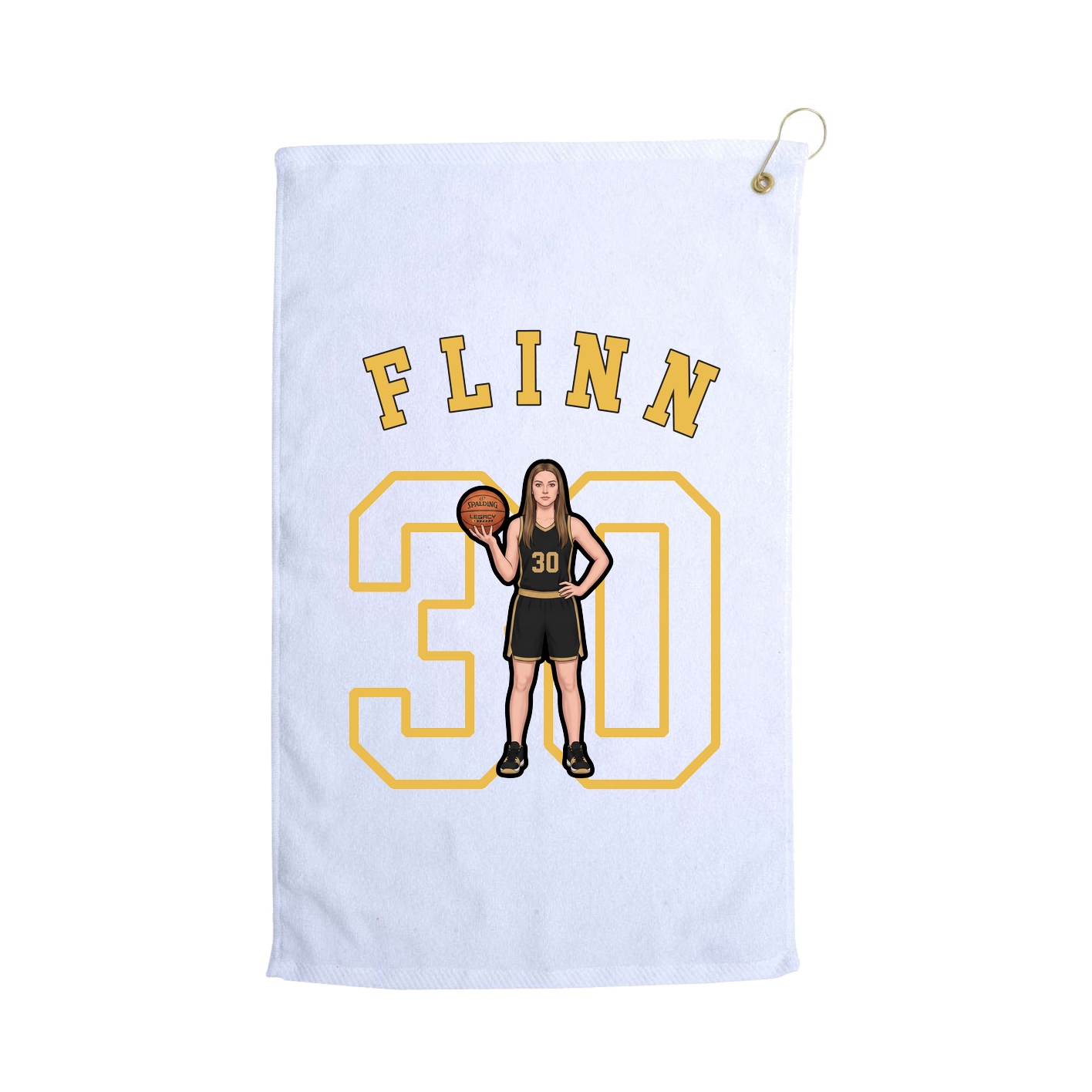 Golf Towel — Shirsey Arch in White