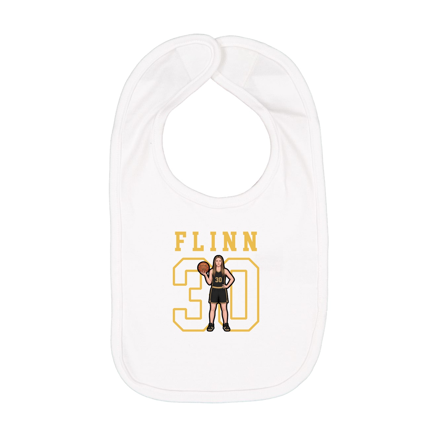 Infant Bib — Shirsey in White