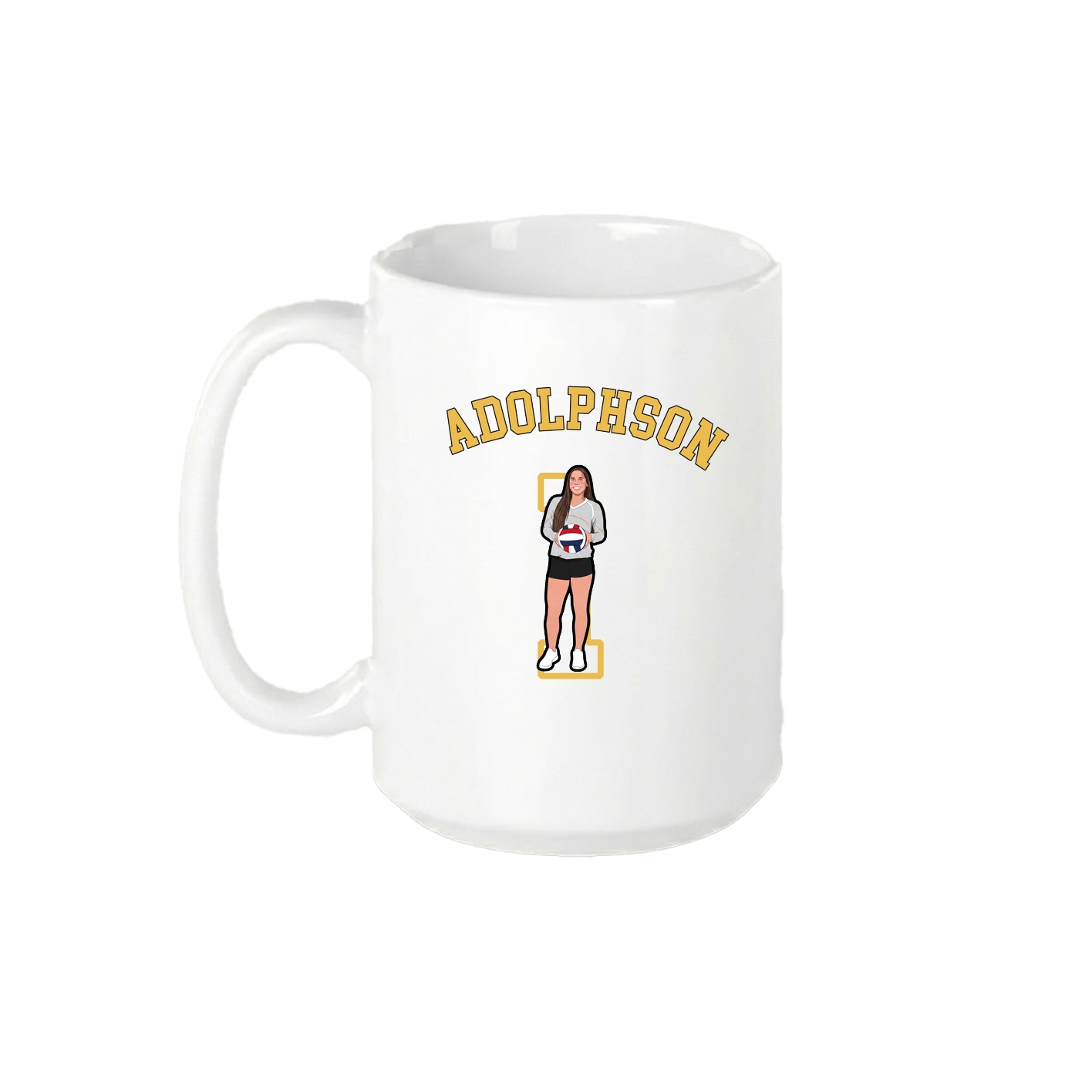 15oz Coffee Mug — Shirsey Arch in White