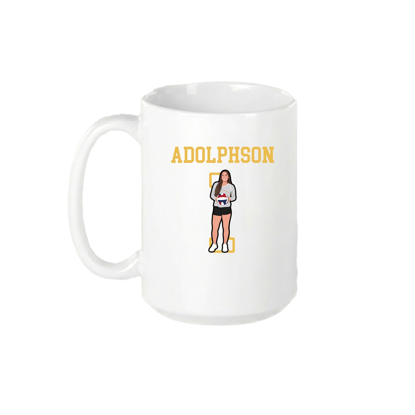 15oz Coffee Mug — Shirsey in White