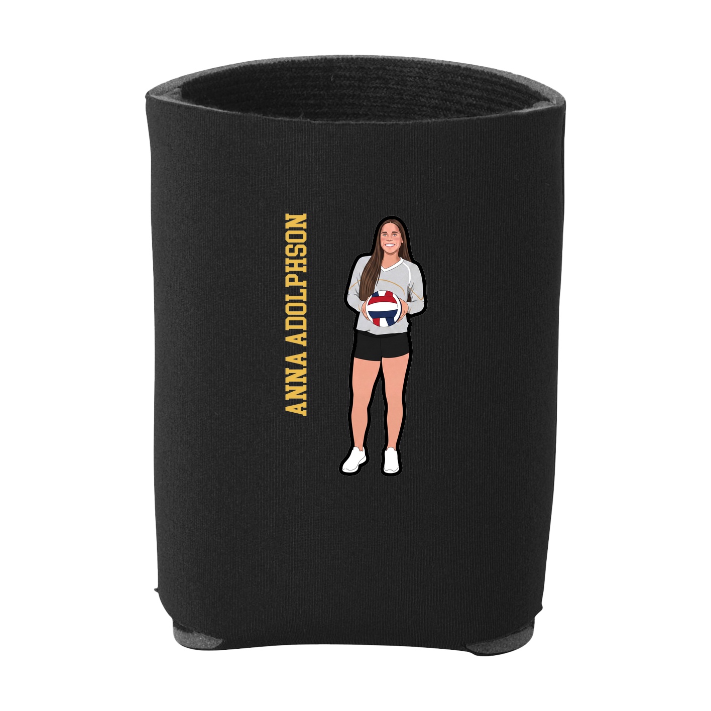 Can Holder — Name Vertical in Black