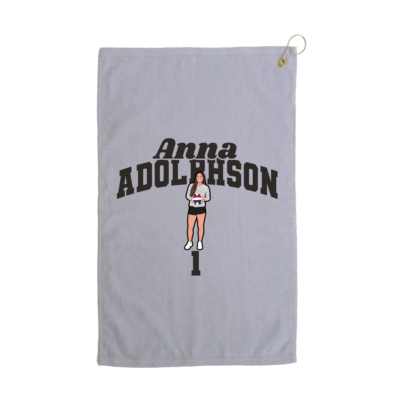 Golf Towel — Signature Arch in Grey