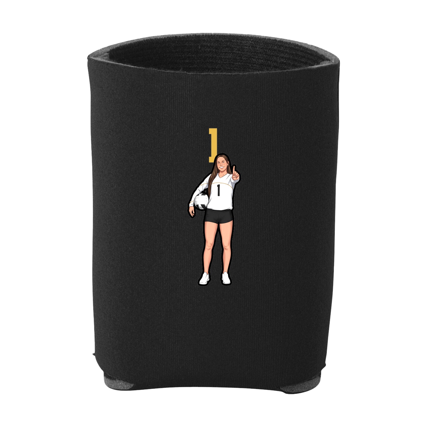 Can Holder — Number Top in Black