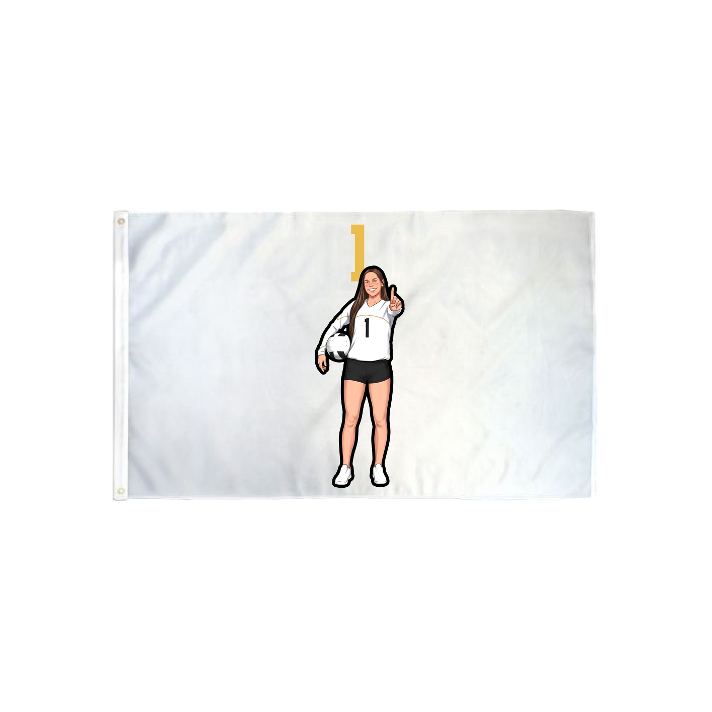 3x5 Flag — Number Top in Classic