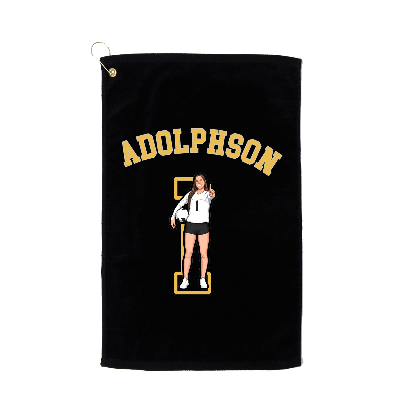 Golf Towel — Shirsey Arch in Black