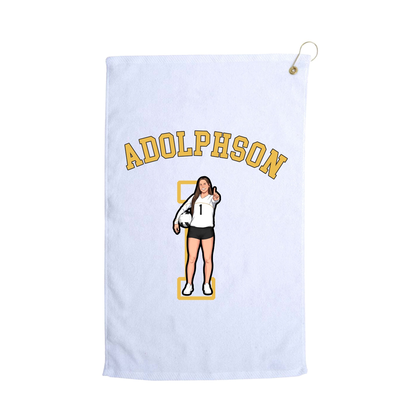 Golf Towel — Shirsey Arch in White