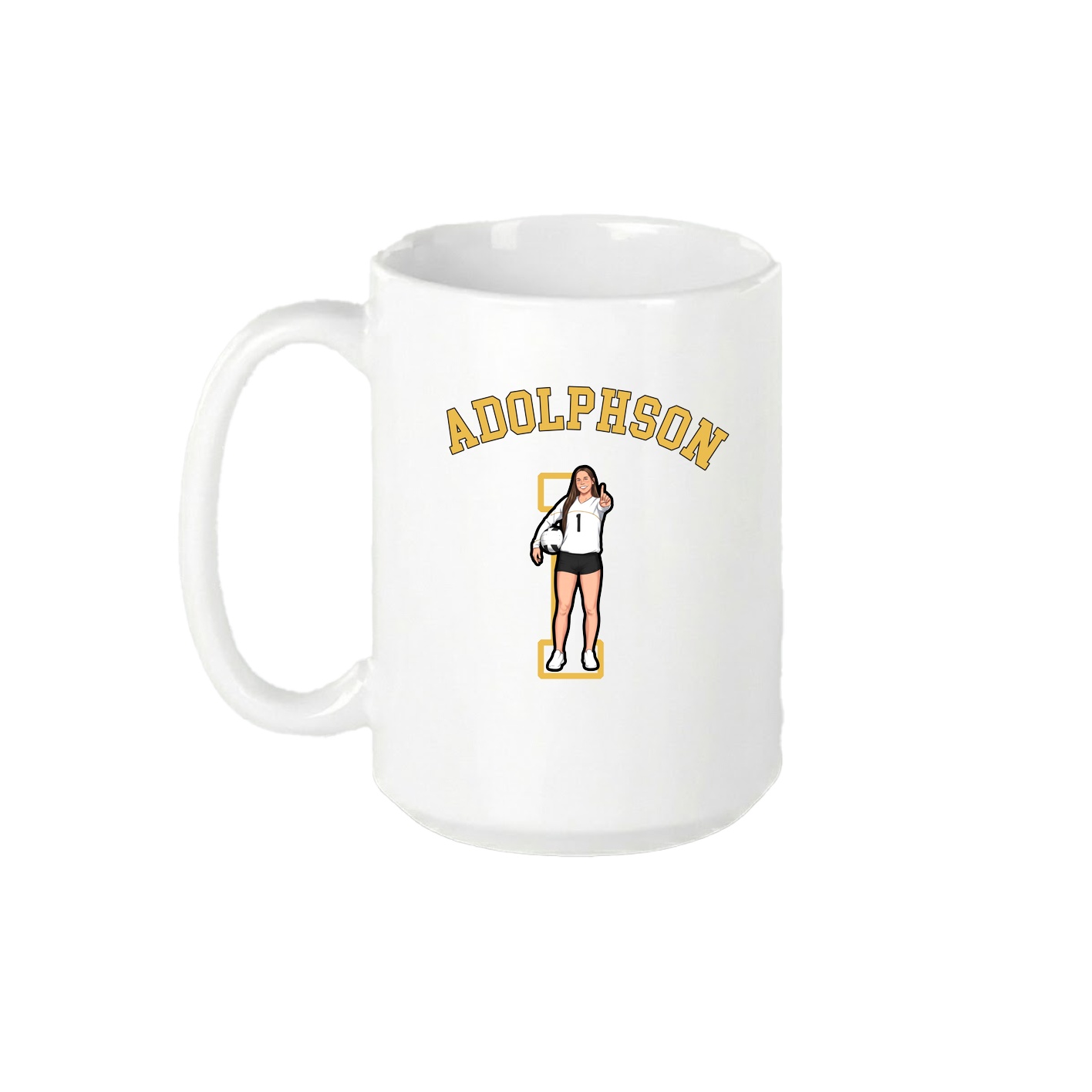 15oz Coffee Mug — Shirsey Arch in White