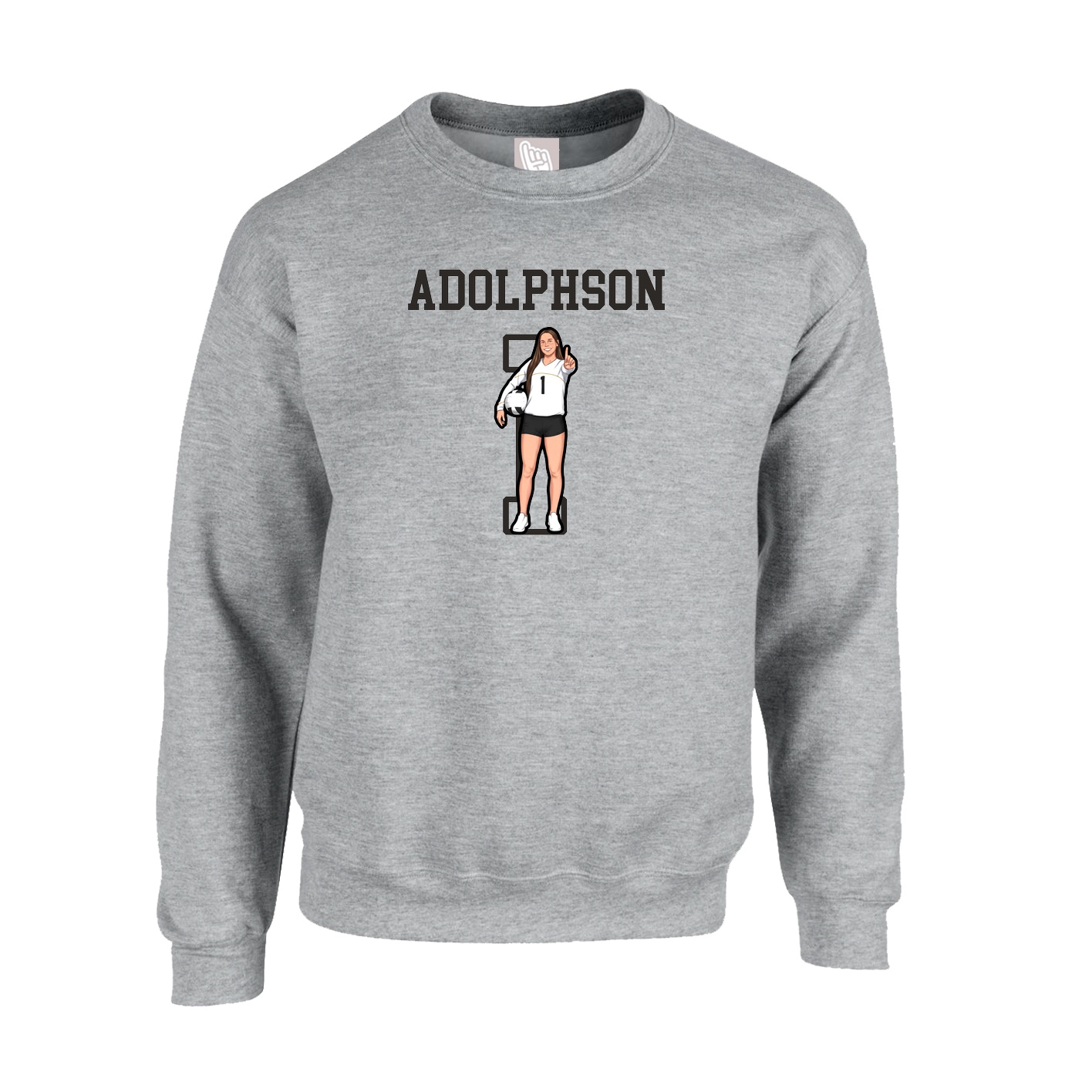 Fleece Crew — Shirsey in Grey