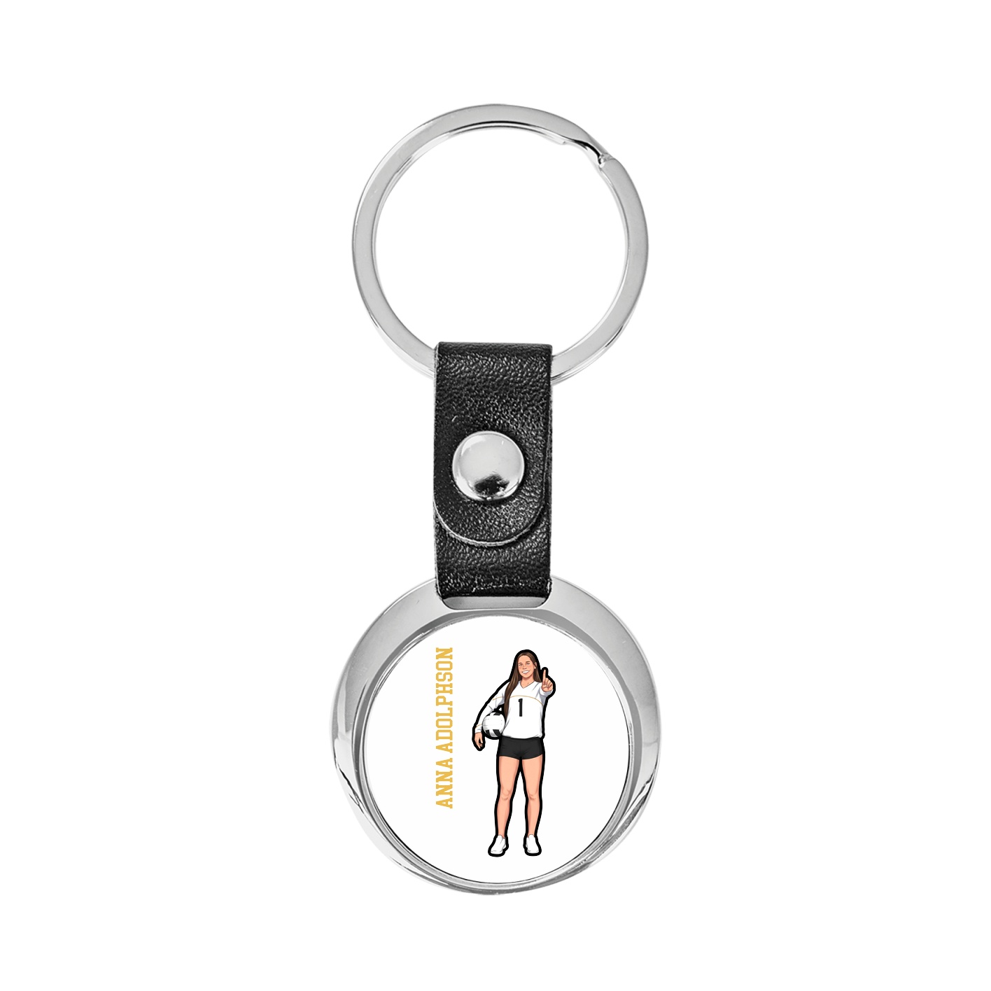 Key Chain — Name Vertical in Classic