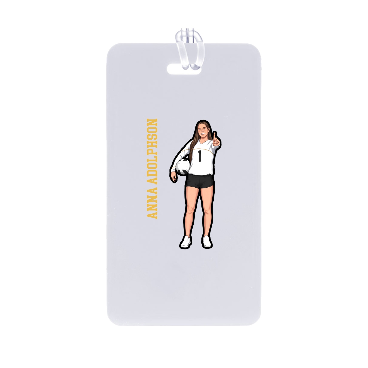 Bag Tag — Name Vertical in Classic