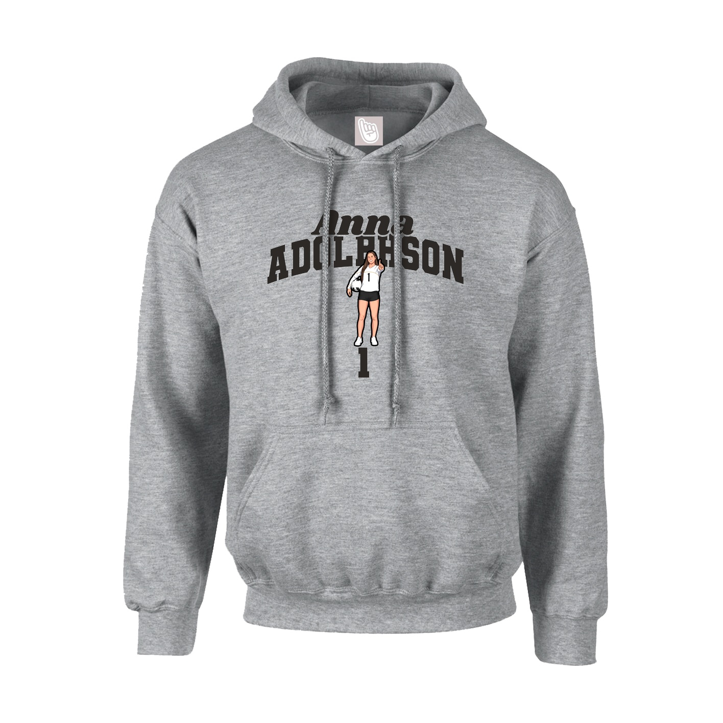 Hoodie — Signature Arch in Grey
