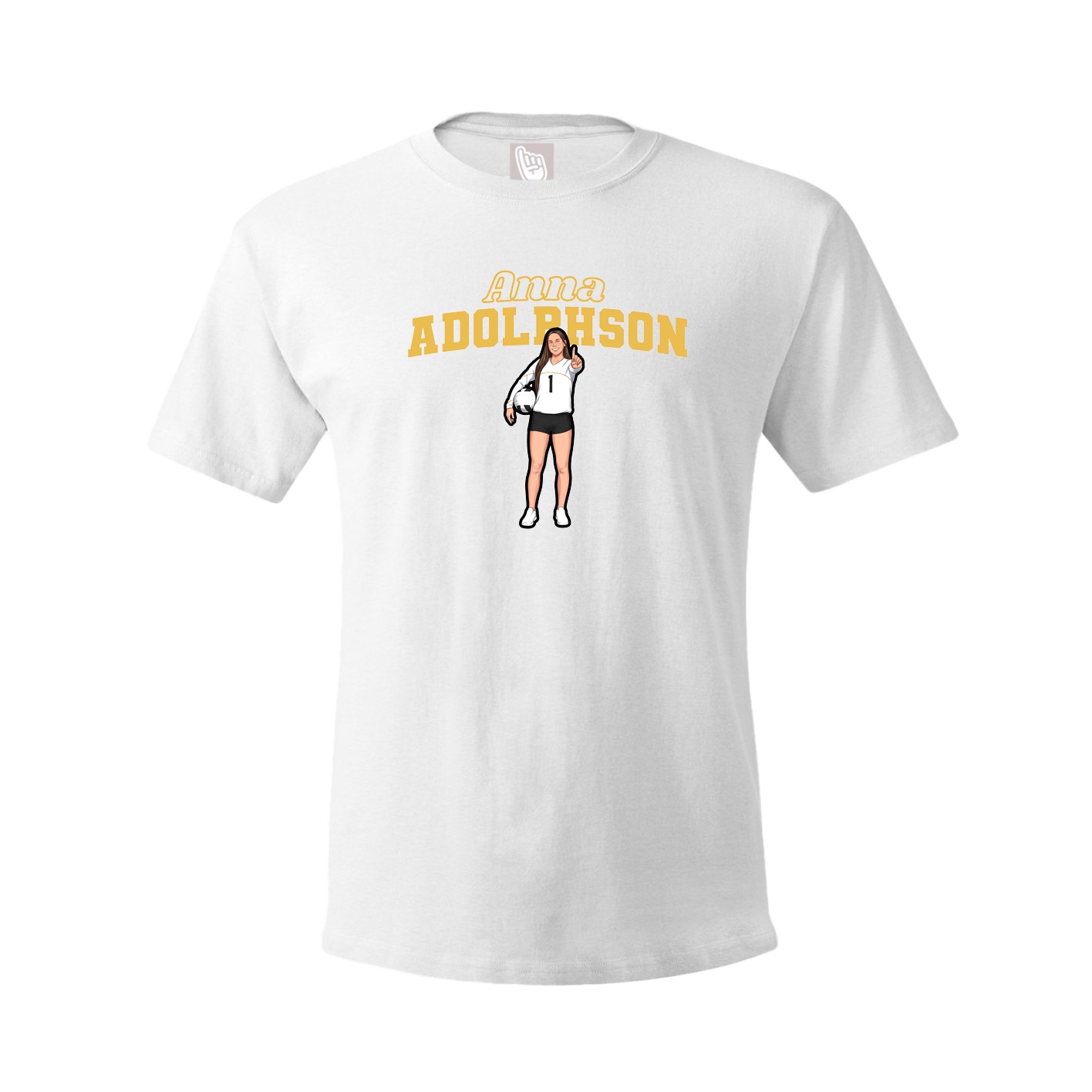 Tee — Name Arch in White
