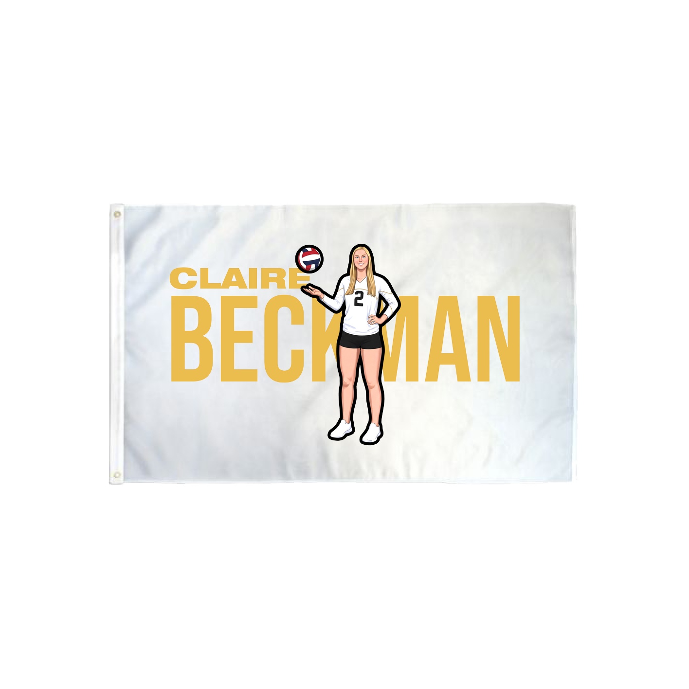 3x5 Flag — Player Name in Classic