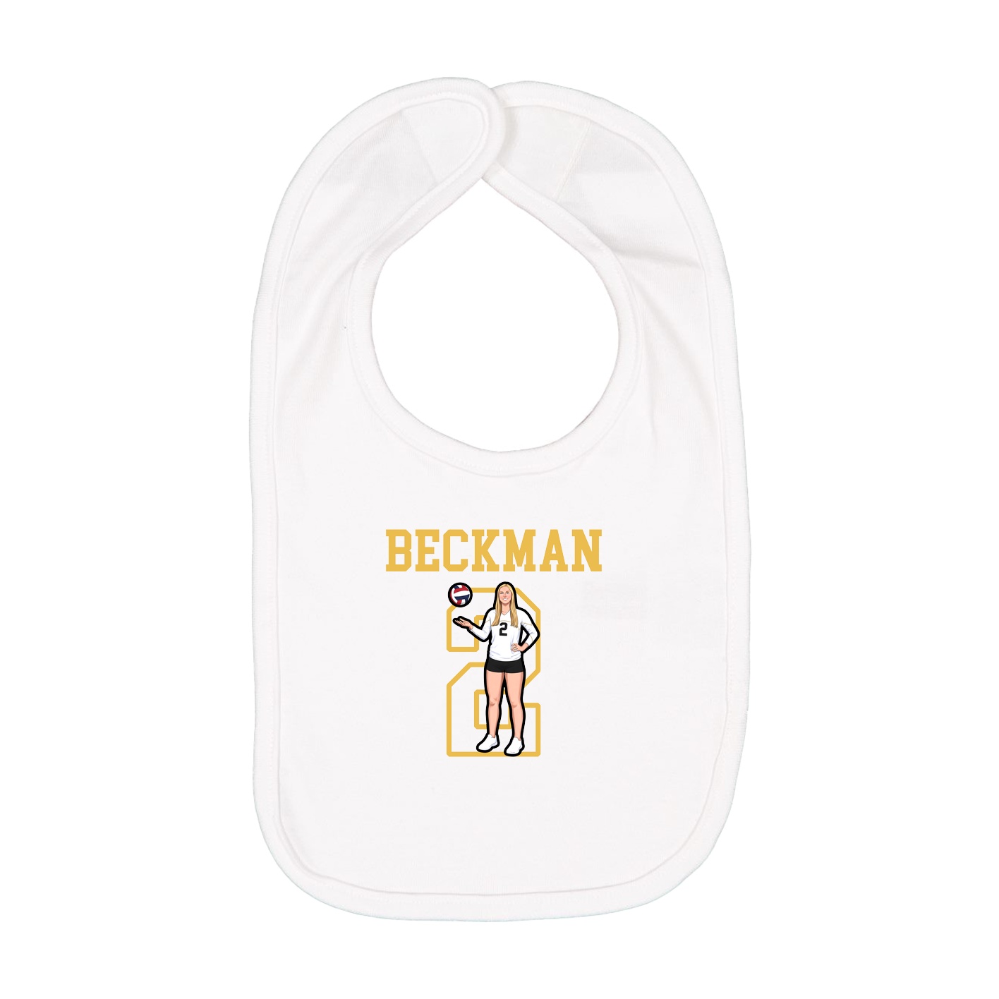 Infant Bib — Shirsey in White