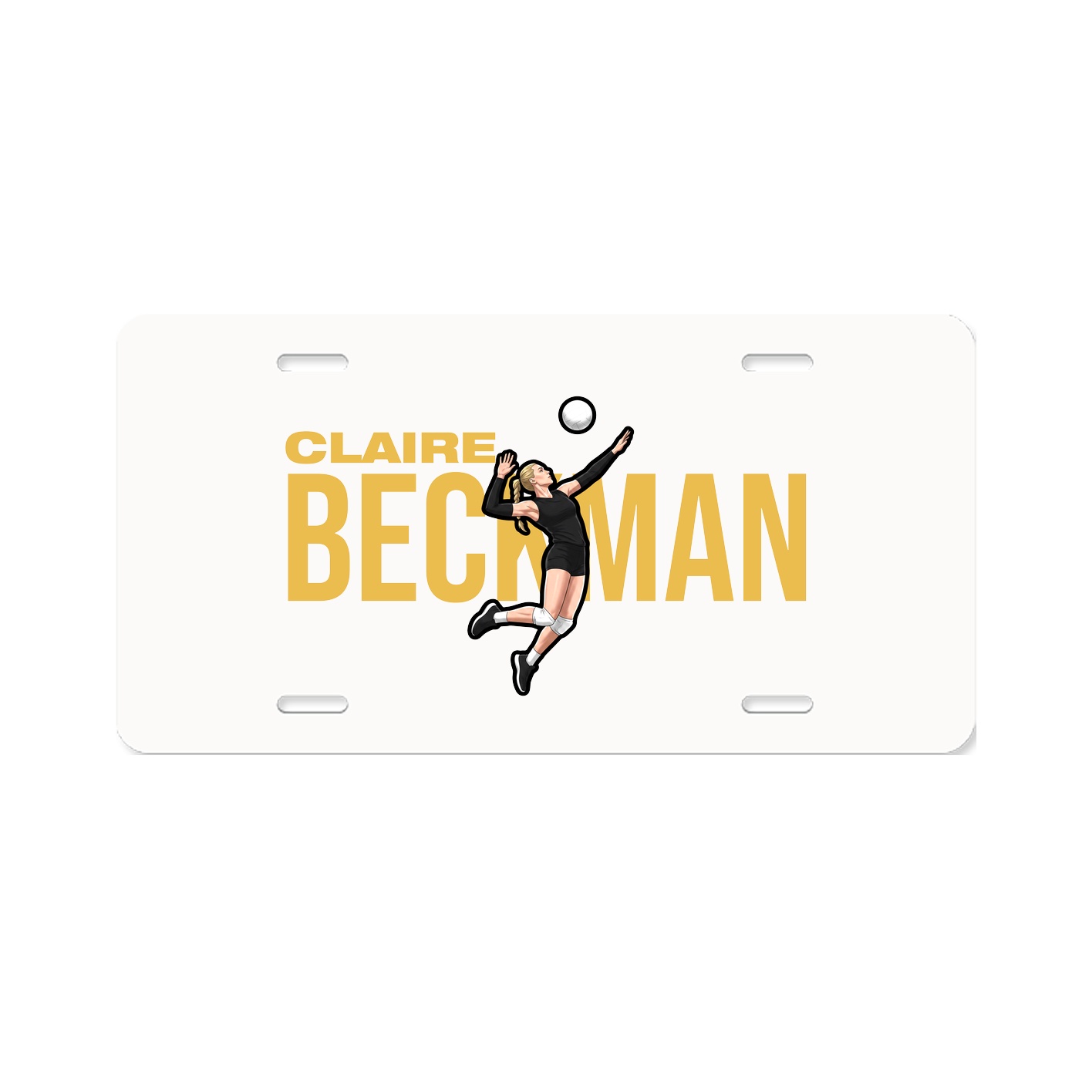 License Plate — Player Name in Classic