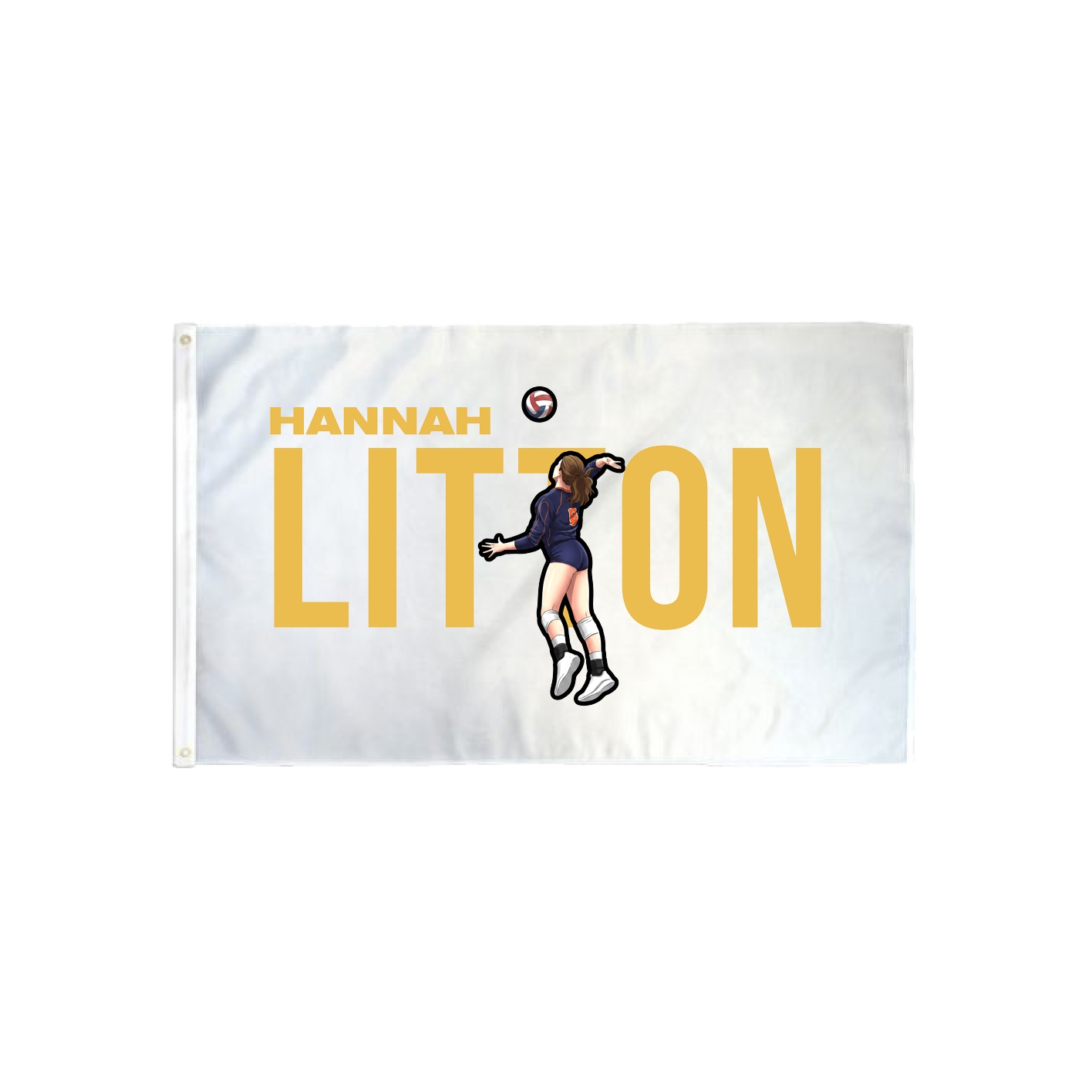 3x5 Flag — Player Name in Classic