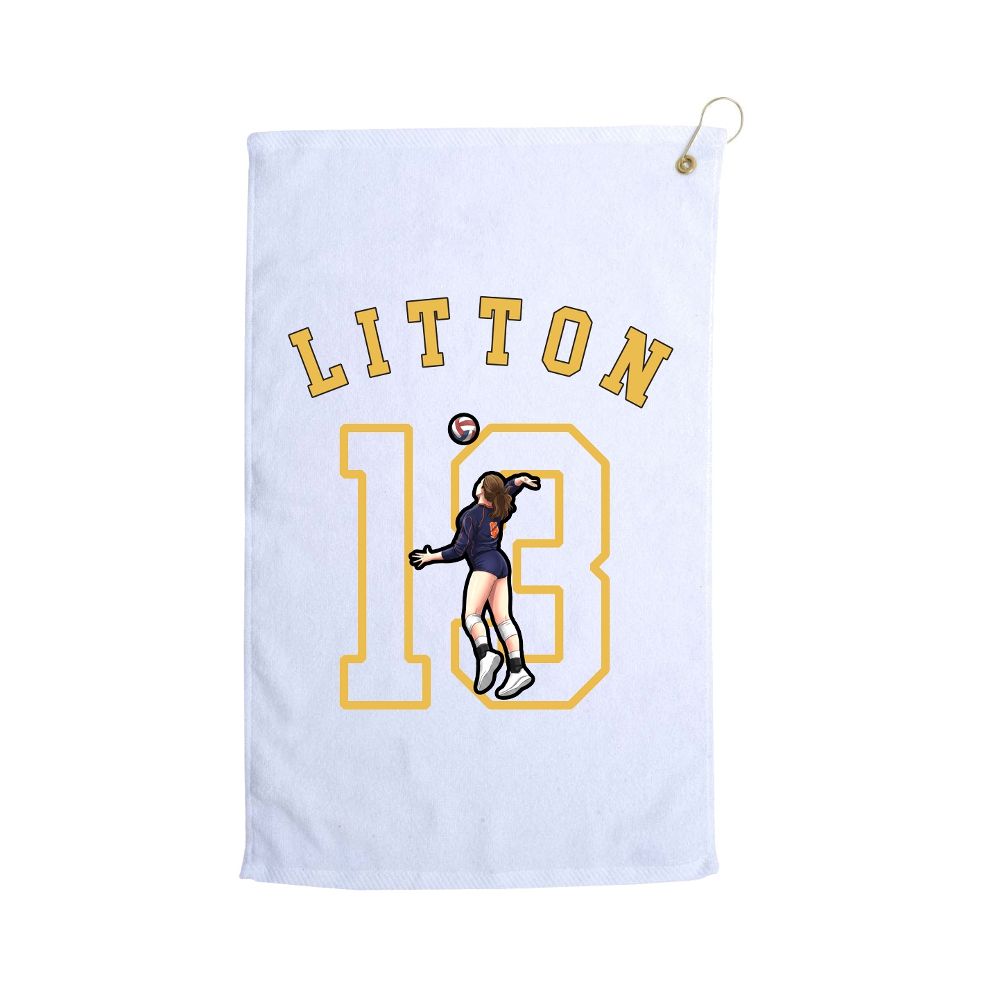 Golf Towel — Shirsey Arch in White