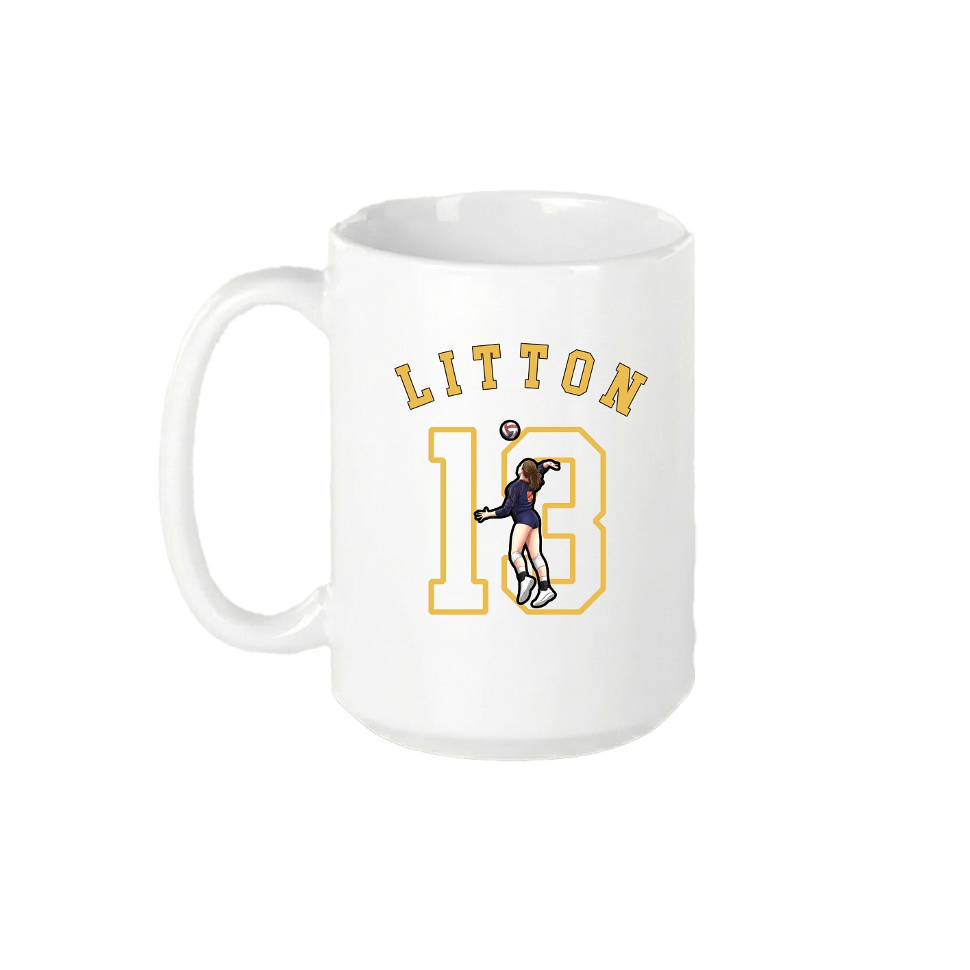 15oz Coffee Mug — Shirsey Arch in White
