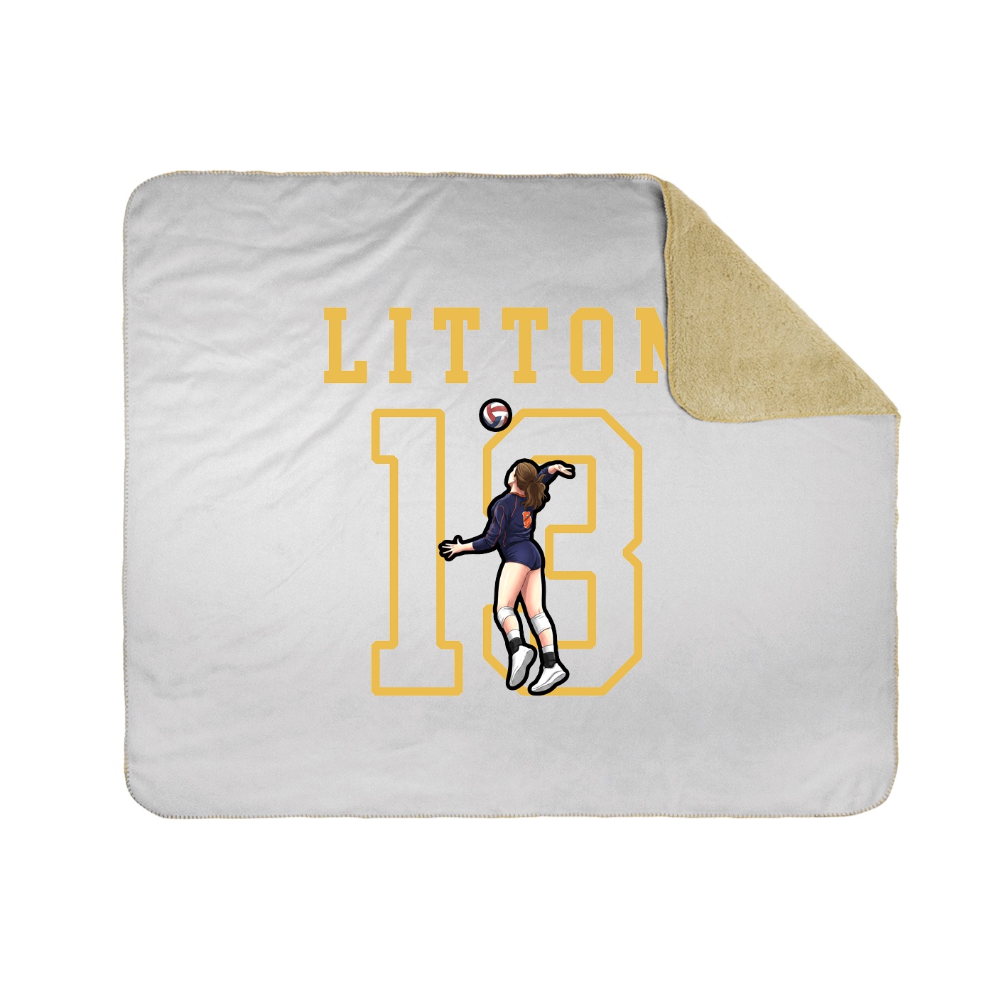Throw Blanket — Shirsey in White