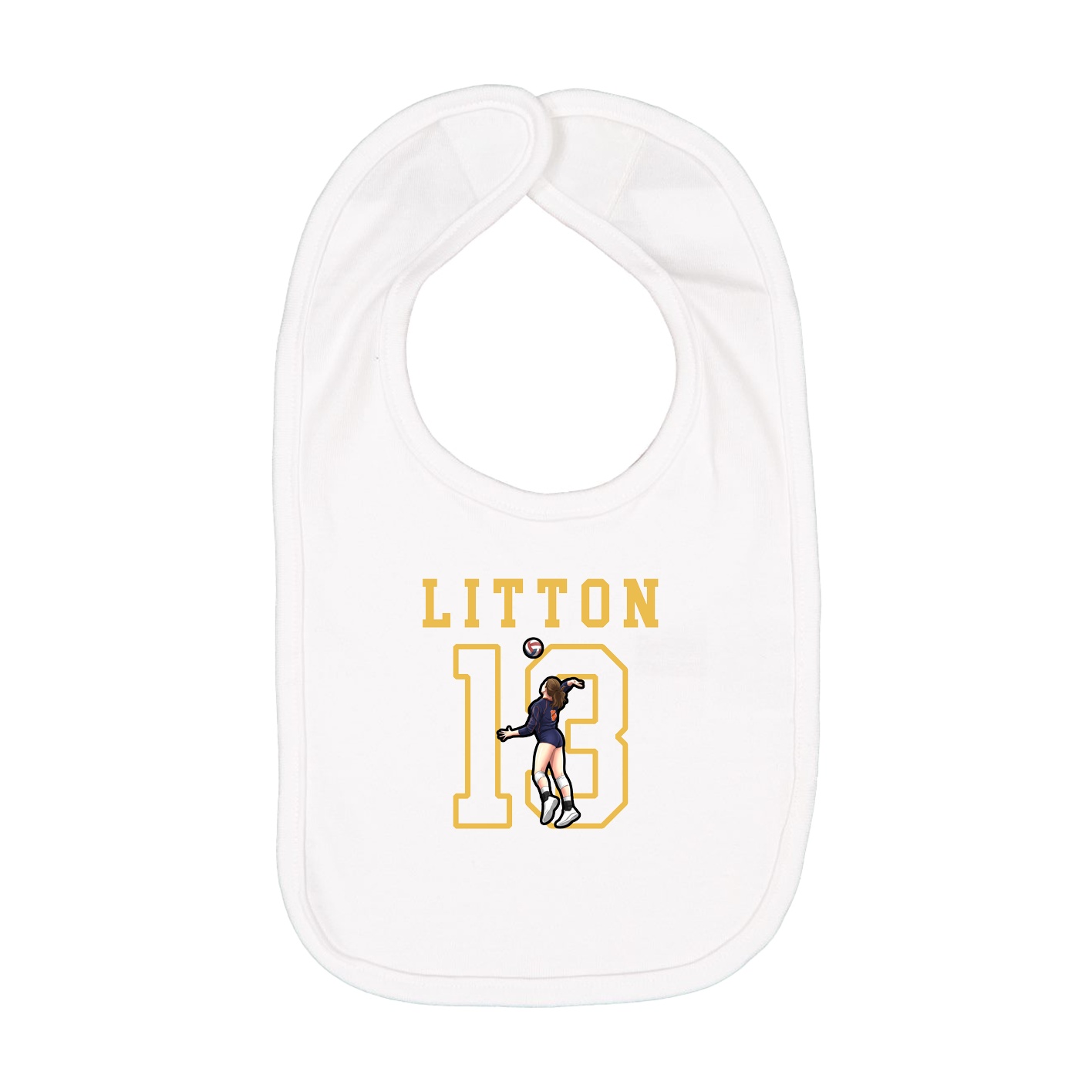 Infant Bib — Shirsey in White