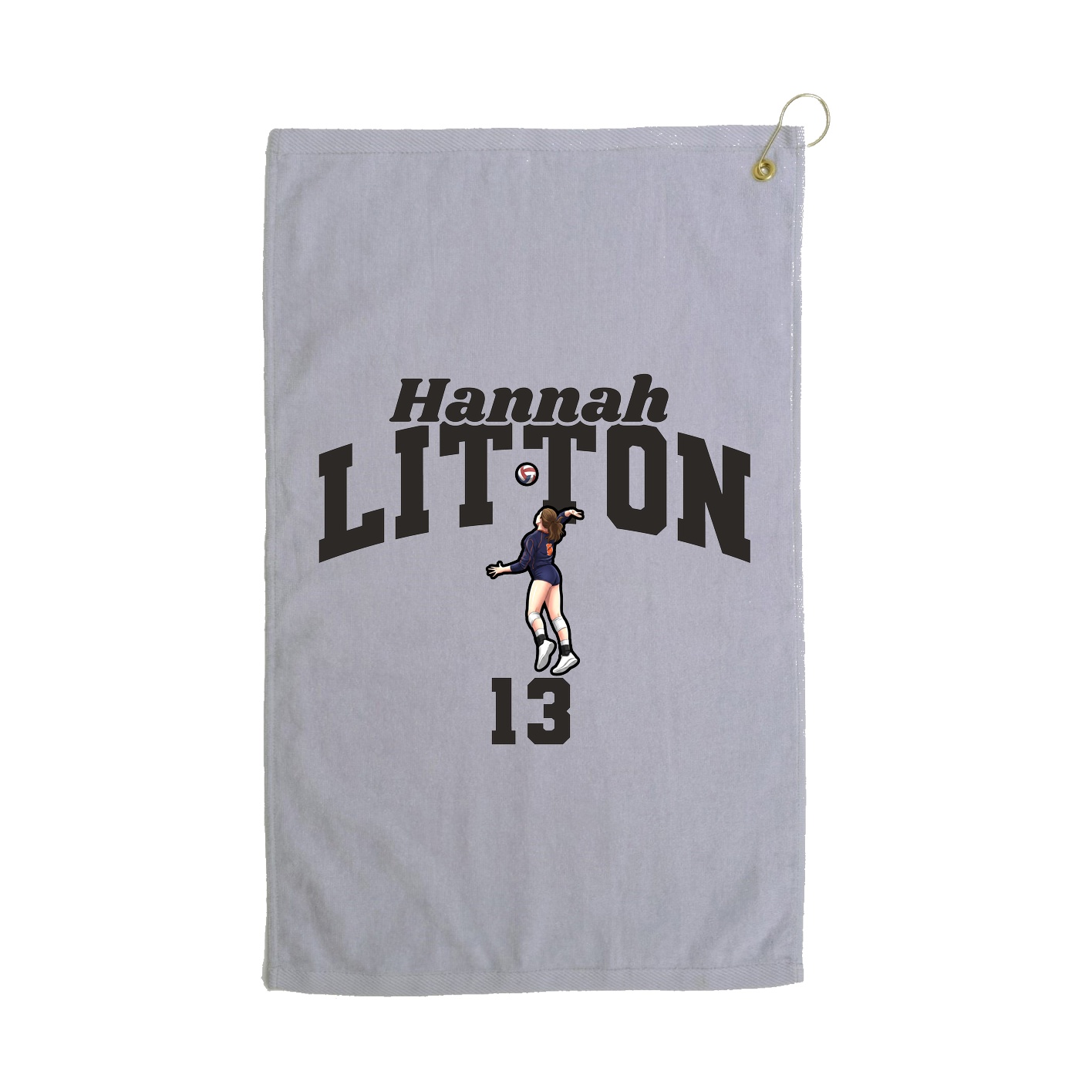 Golf Towel — Signature Arch in Grey
