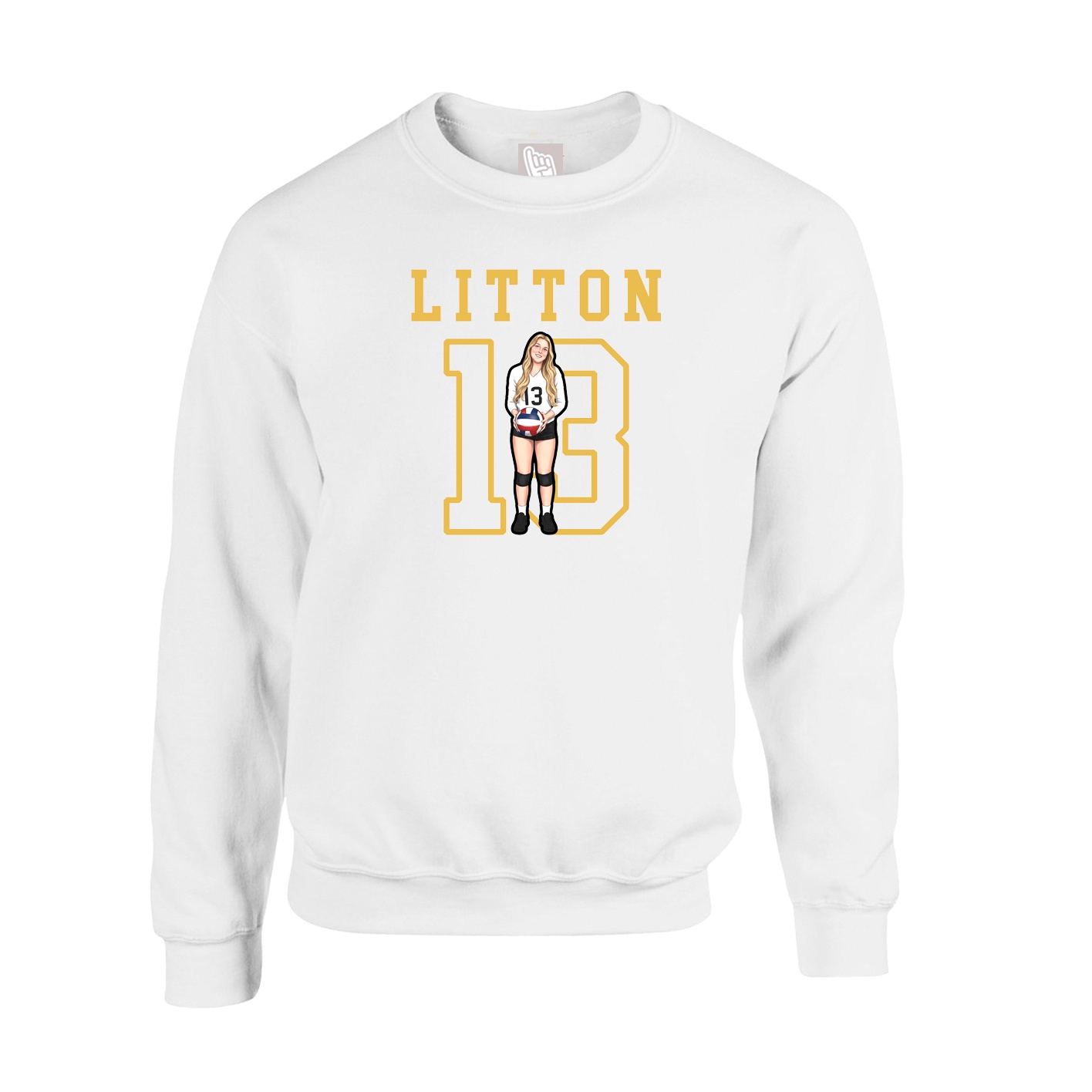 Fleece Crew — Shirsey in White
