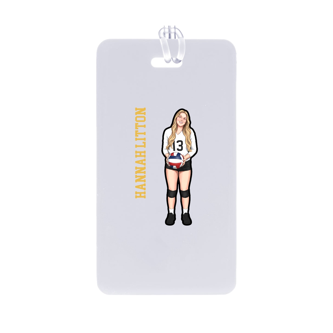 Bag Tag — Name Vertical in Classic