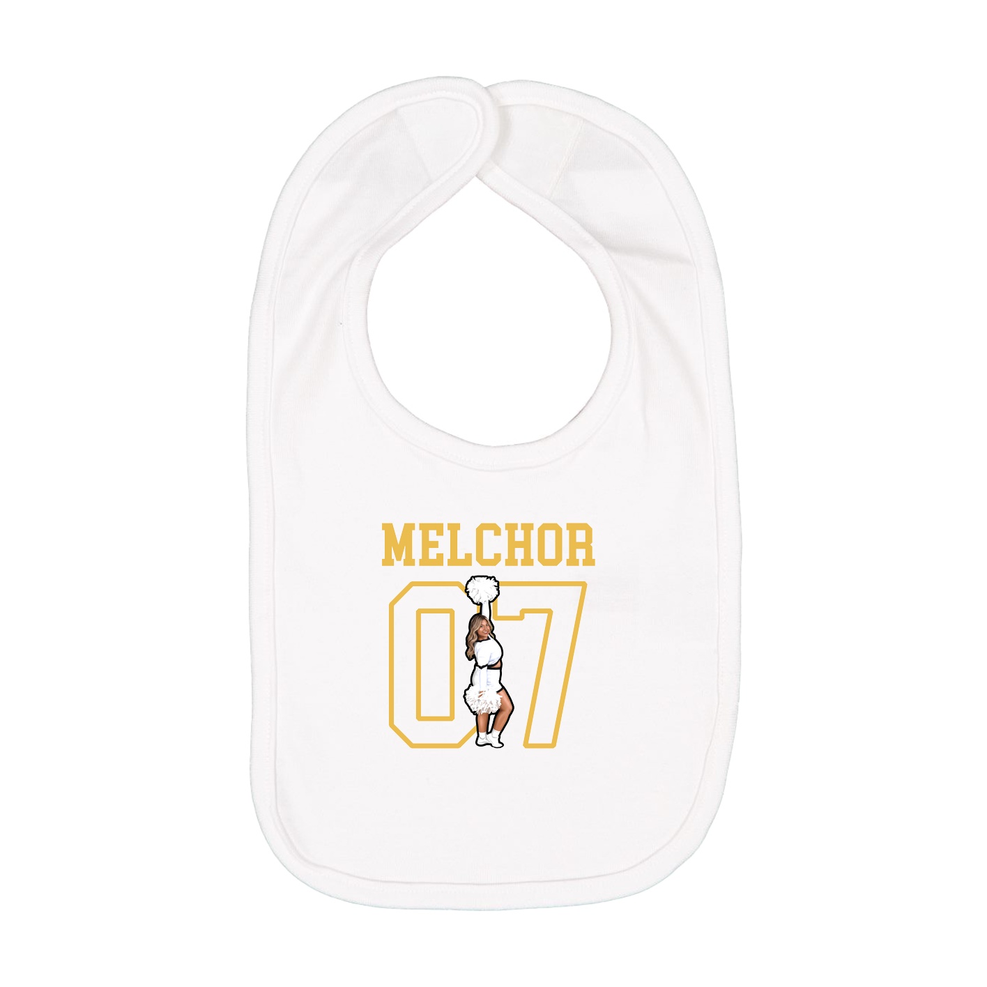 Infant Bib — Shirsey in White