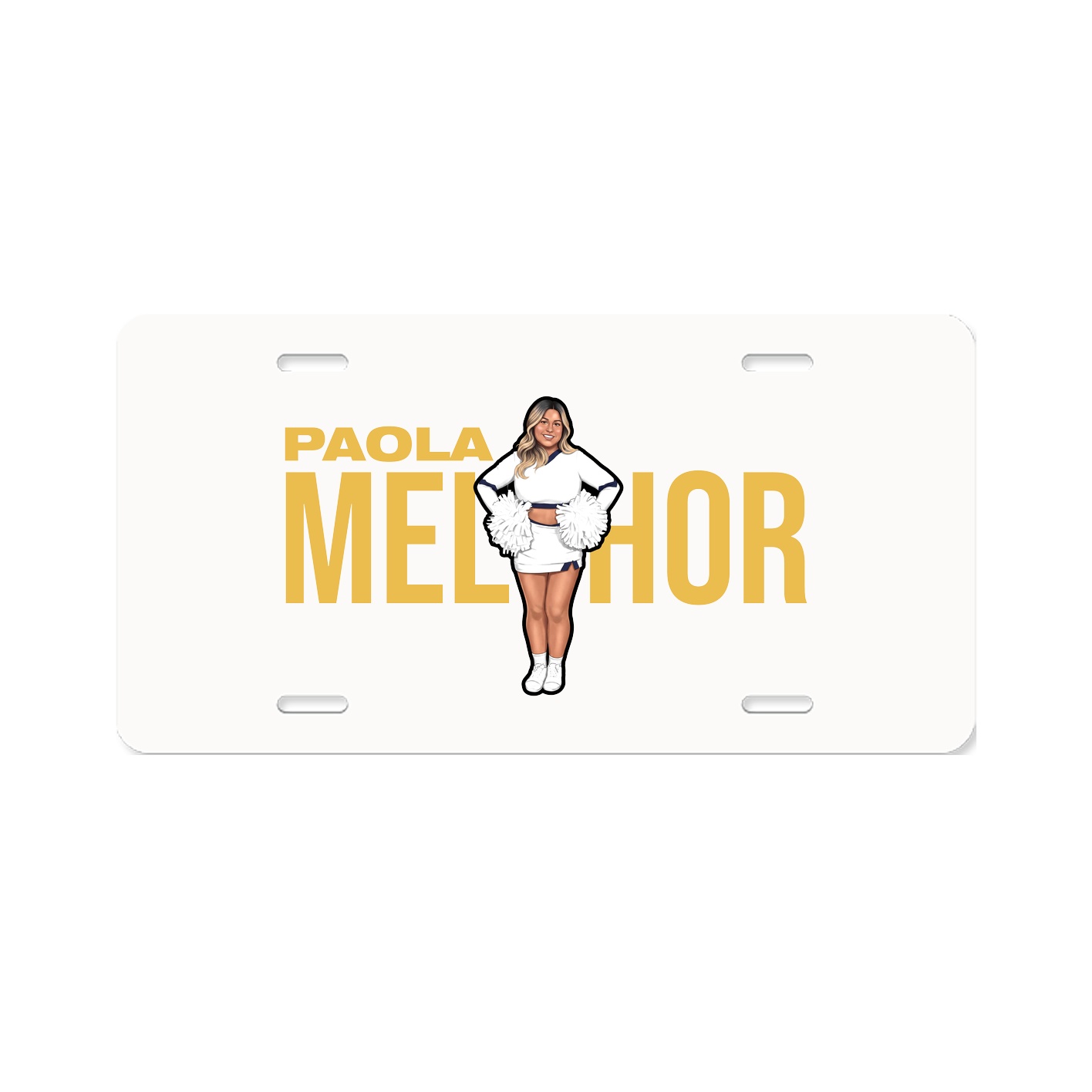 License Plate — Player Name in Classic