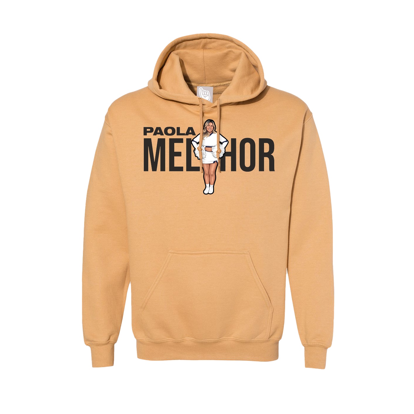 Hoodie — Player Name in Vegas Gold