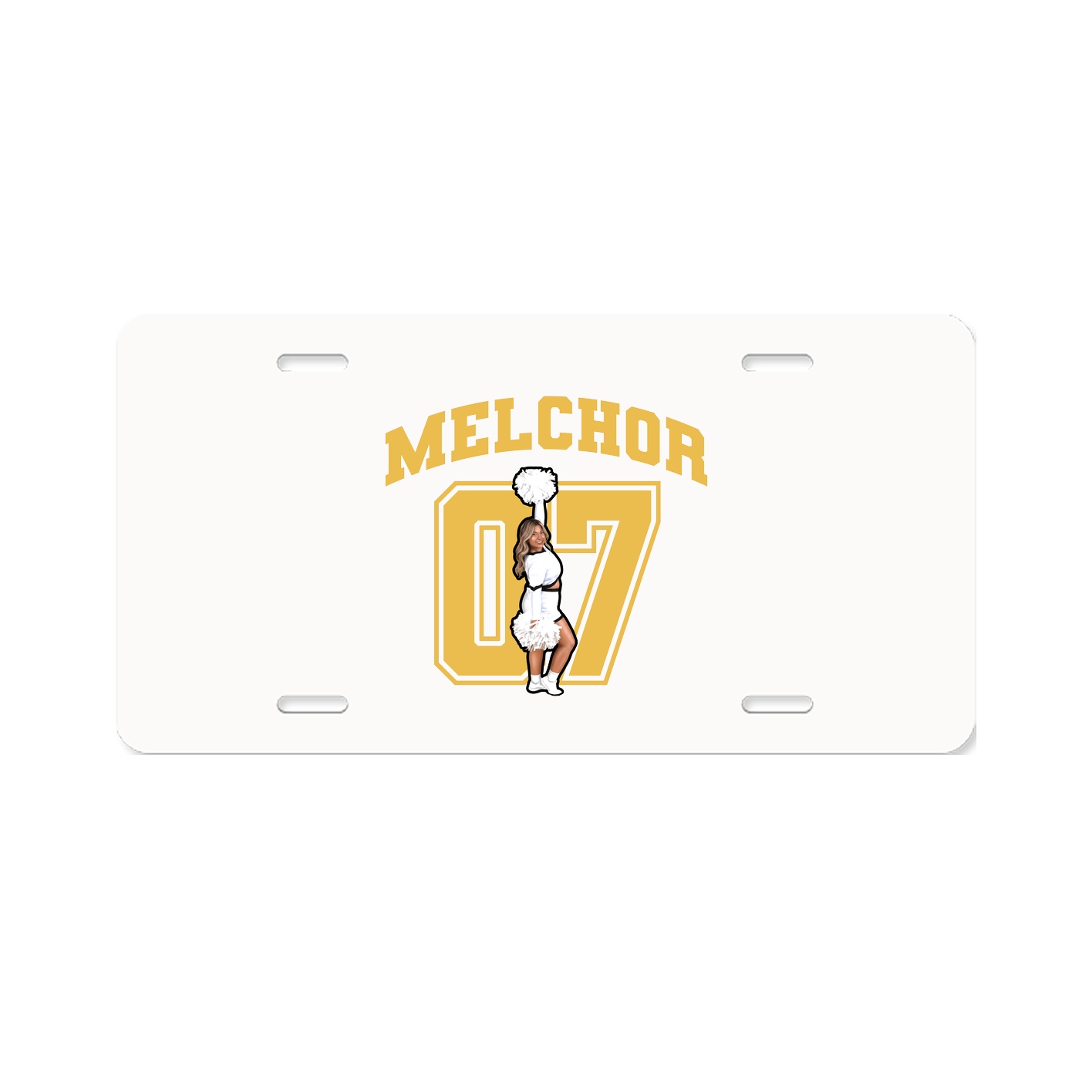License Plate — Number in Classic