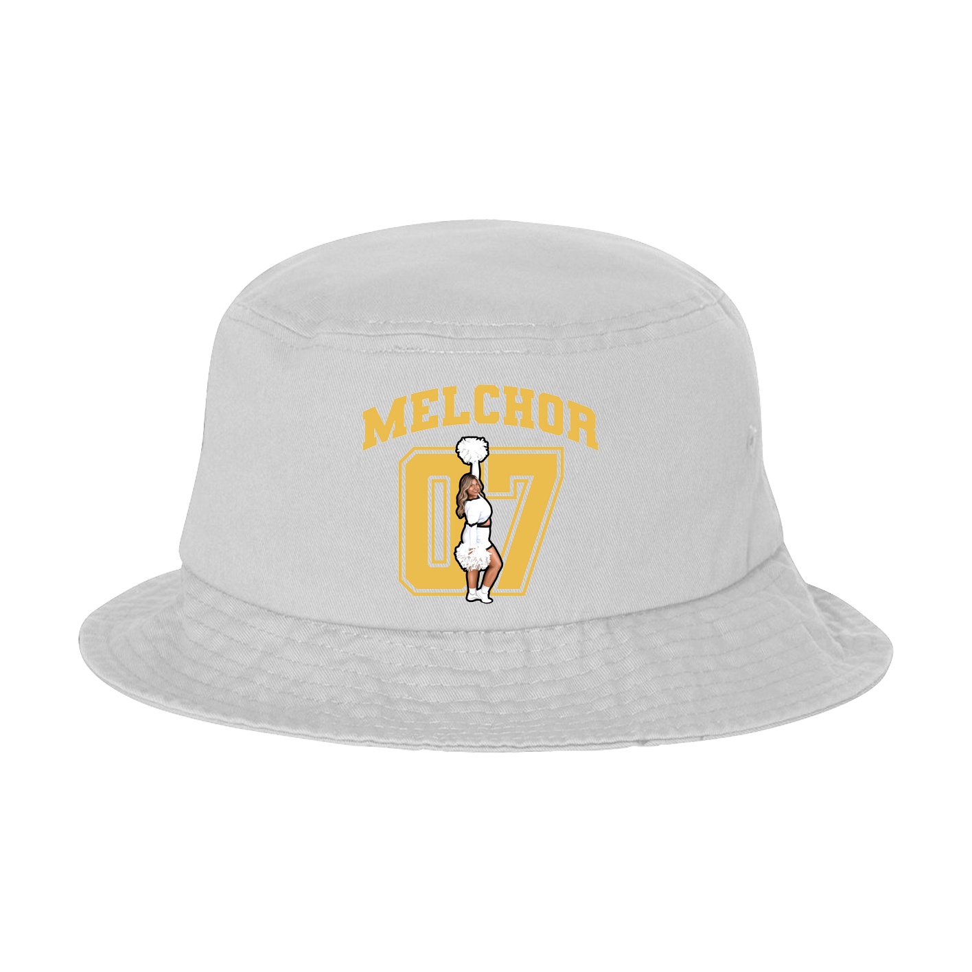 Bucket Cap — Number in White