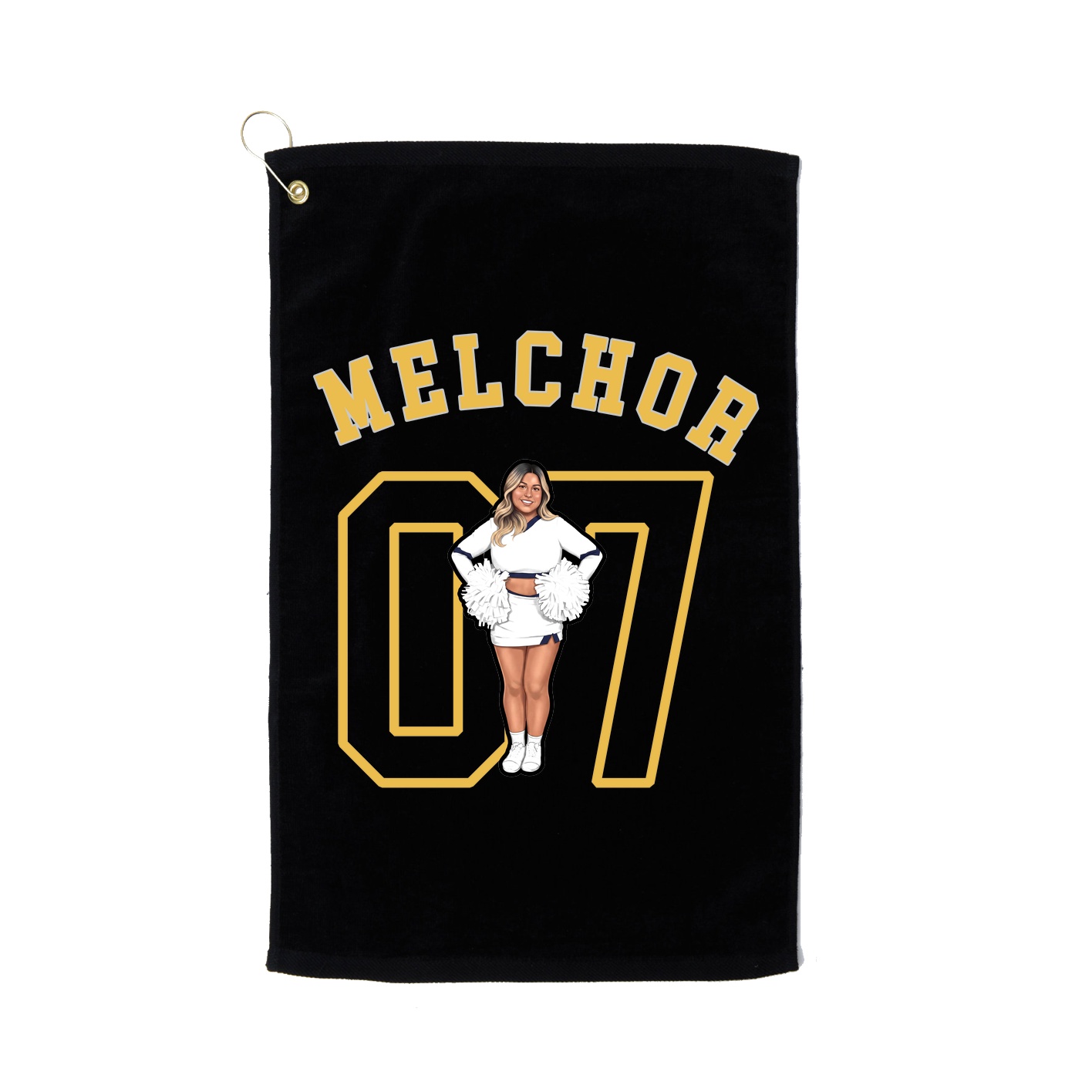 Golf Towel — Shirsey Arch in Black