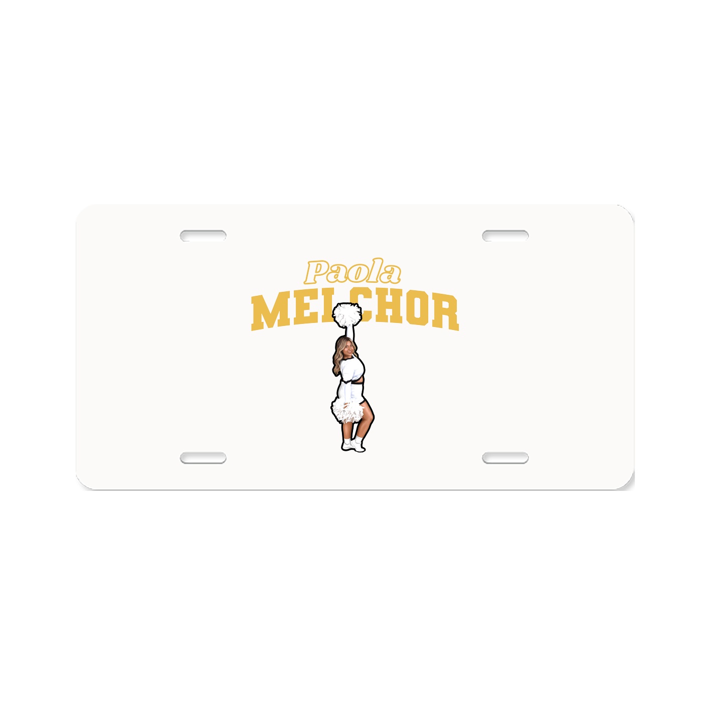 License Plate — Name Arch in Classic