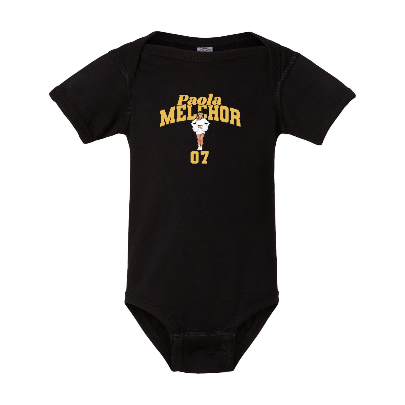 Baby Onesie — Signature Arch in Black