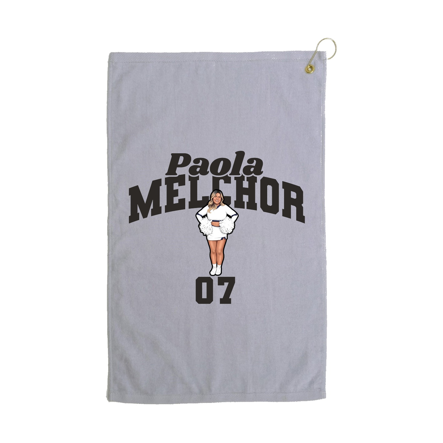 Golf Towel — Signature Arch in Grey