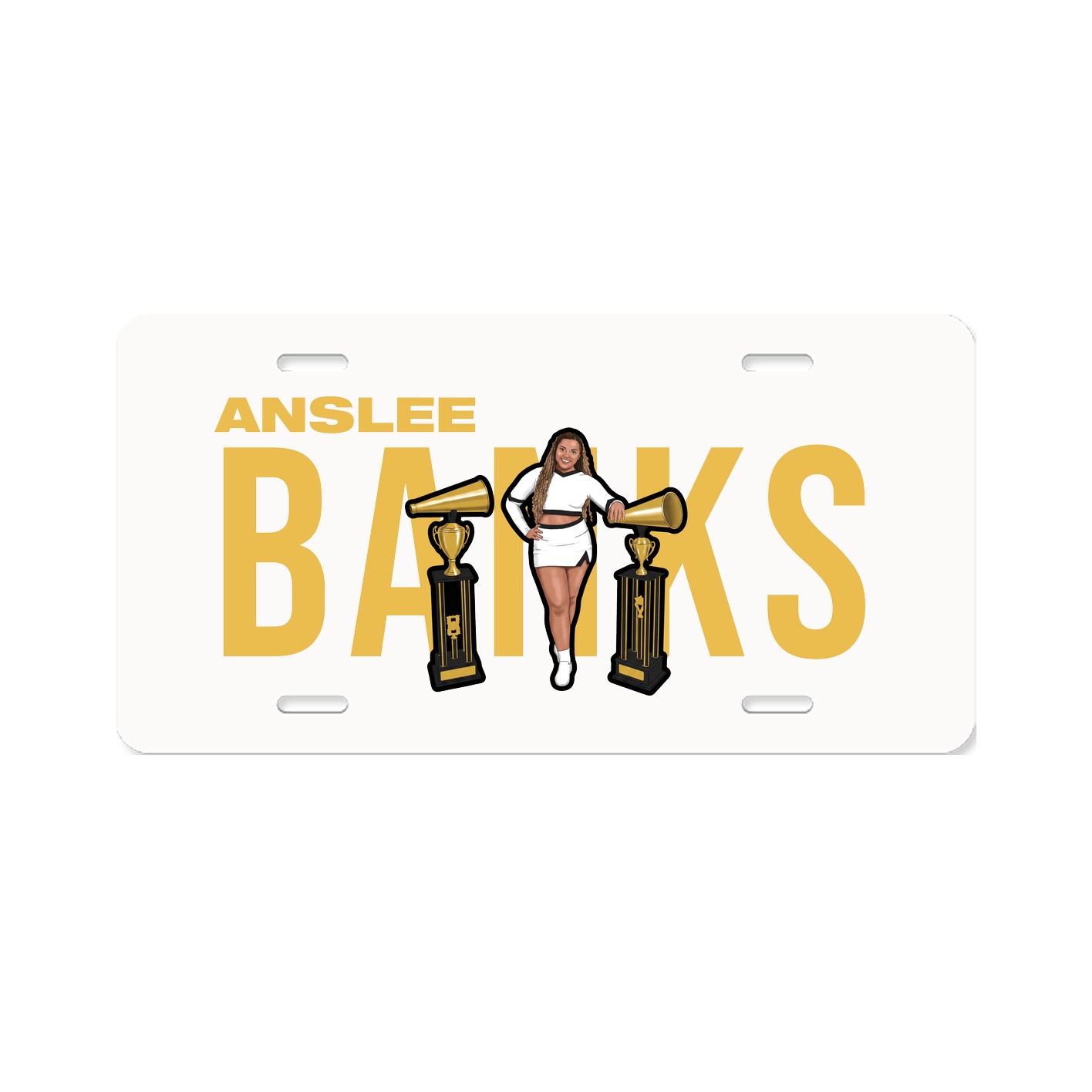 License Plate — Player Name in Classic