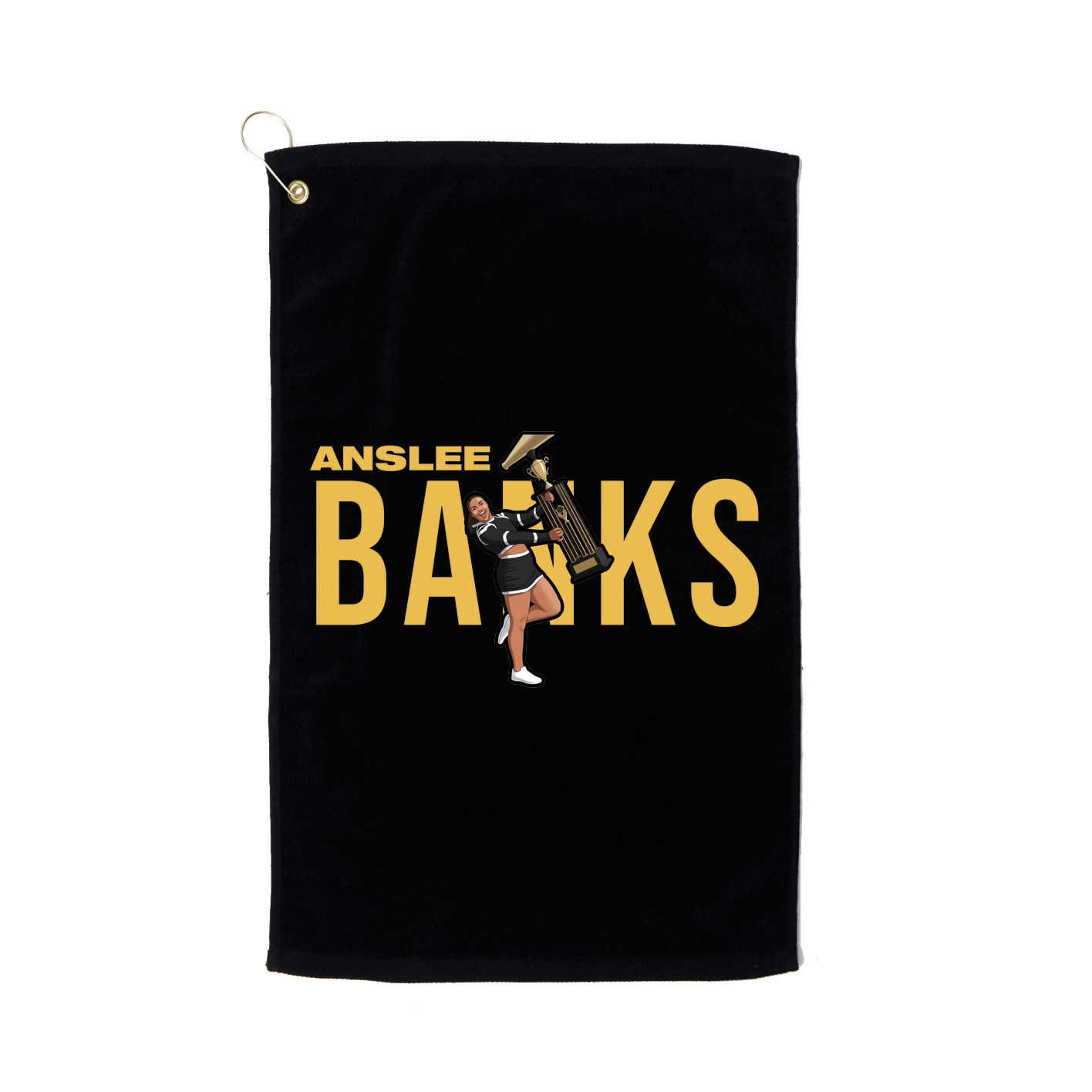 Golf Towel — Player Name in Black