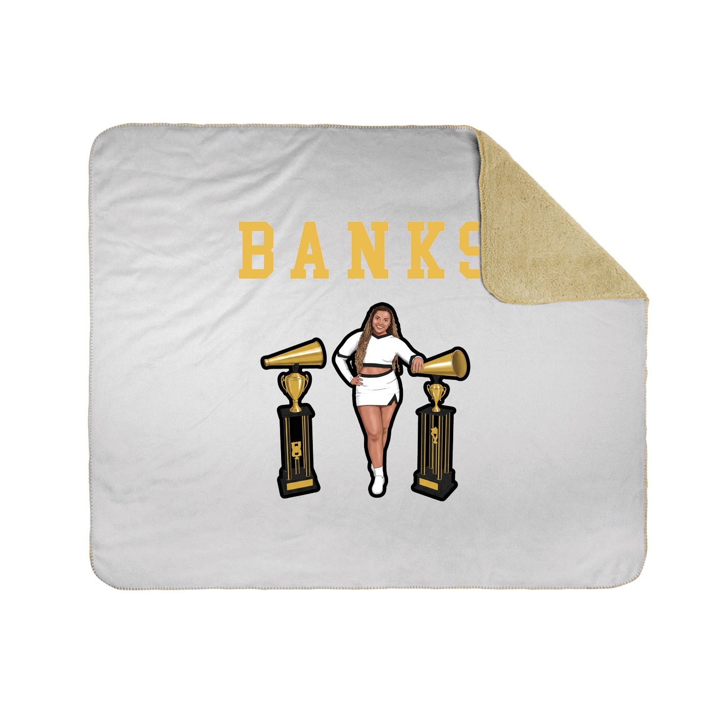 Throw Blanket — Shirsey in White