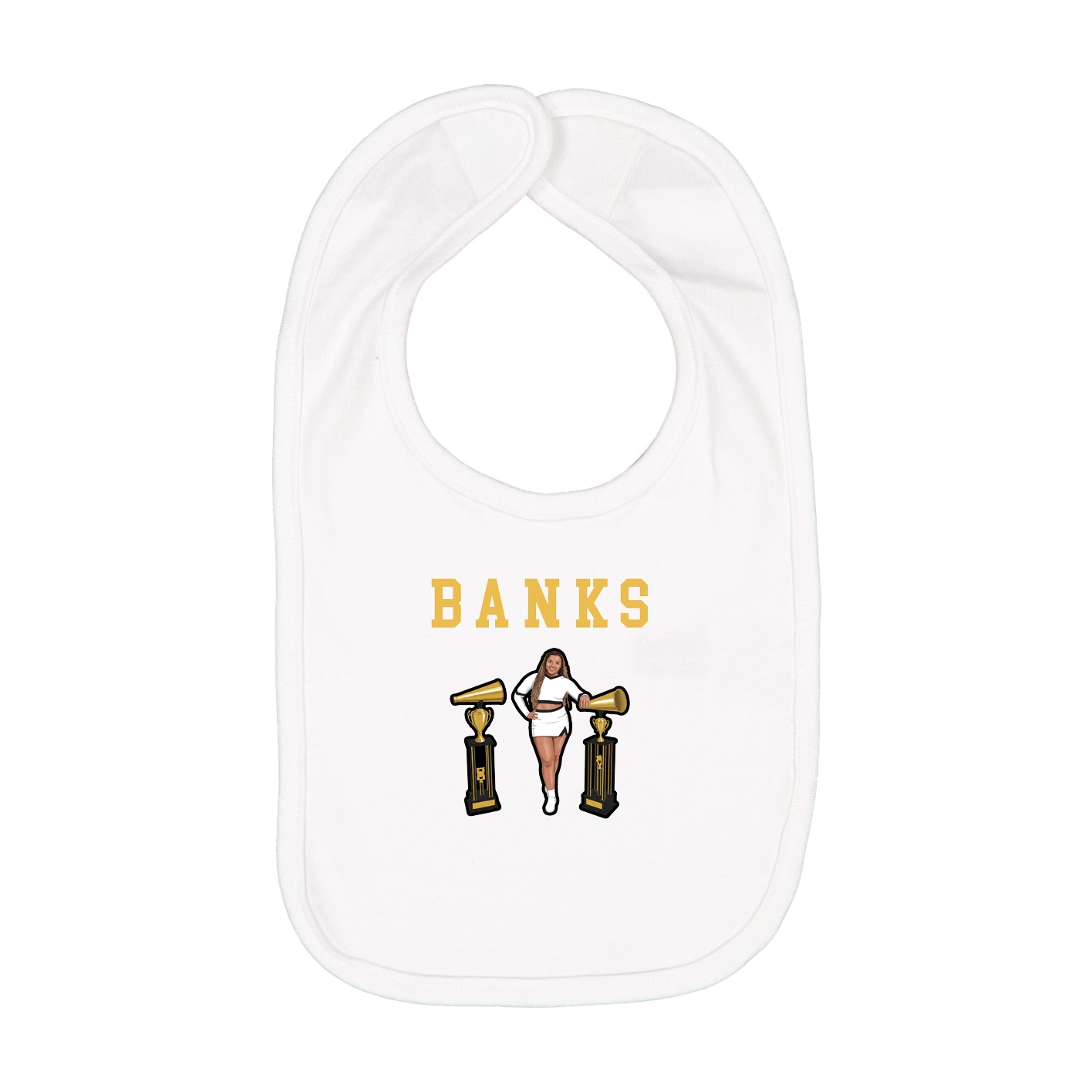 Infant Bib — Shirsey in White